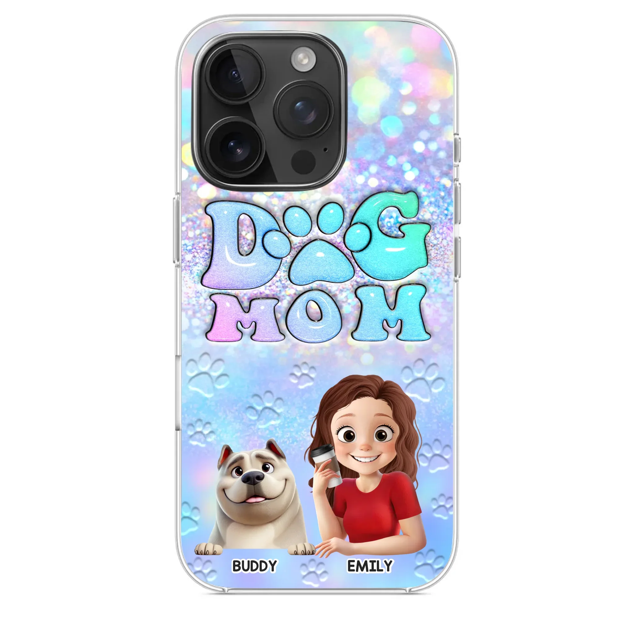 She’s The Mom, I’m The Boss - Dog Personalized Custom Clear Phone Case - Mother's Day, Gift For Pet Owners, Pet Lovers