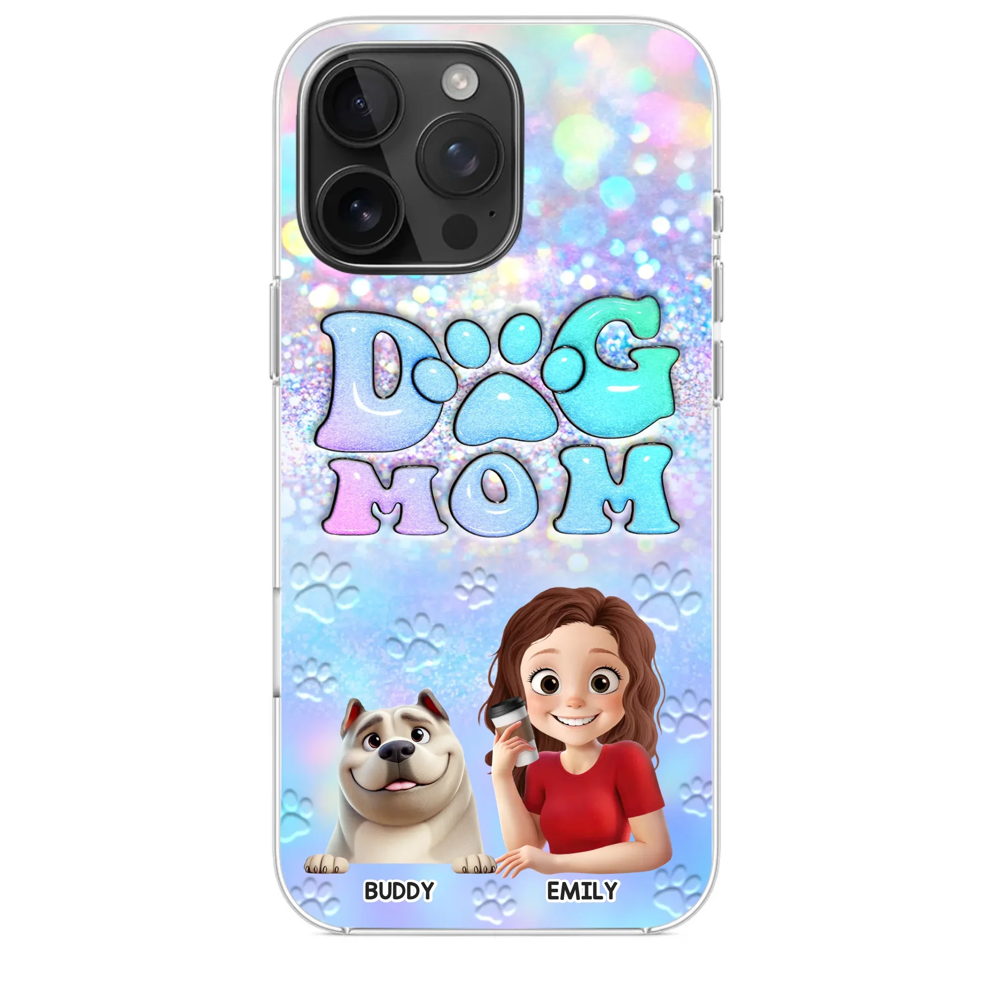 She’s The Mom, I’m The Boss - Dog Personalized Custom Clear Phone Case - Mother's Day, Gift For Pet Owners, Pet Lovers