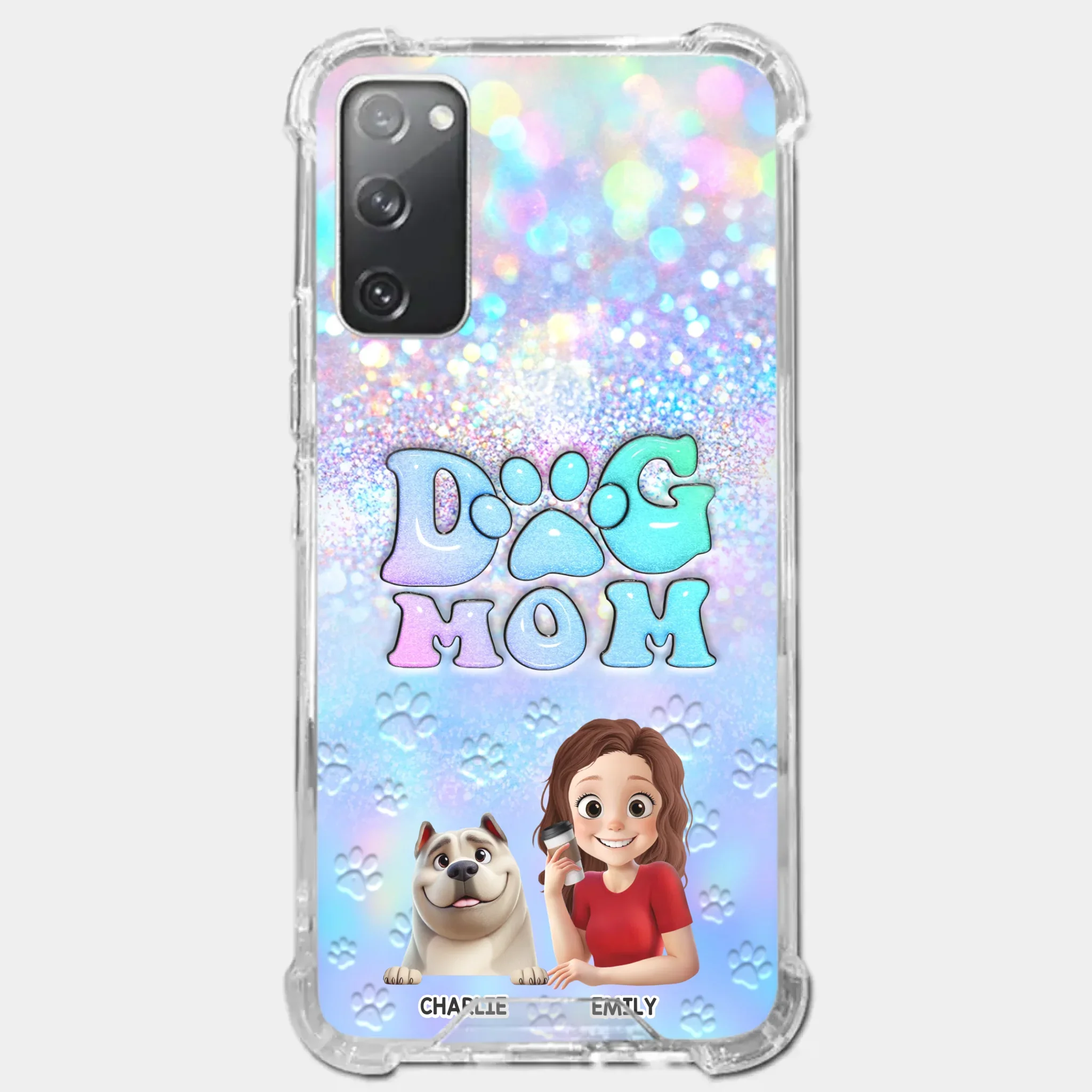 She’s The Mom, I’m The Boss - Dog Personalized Custom Clear Phone Case - Mother's Day, Gift For Pet Owners, Pet Lovers