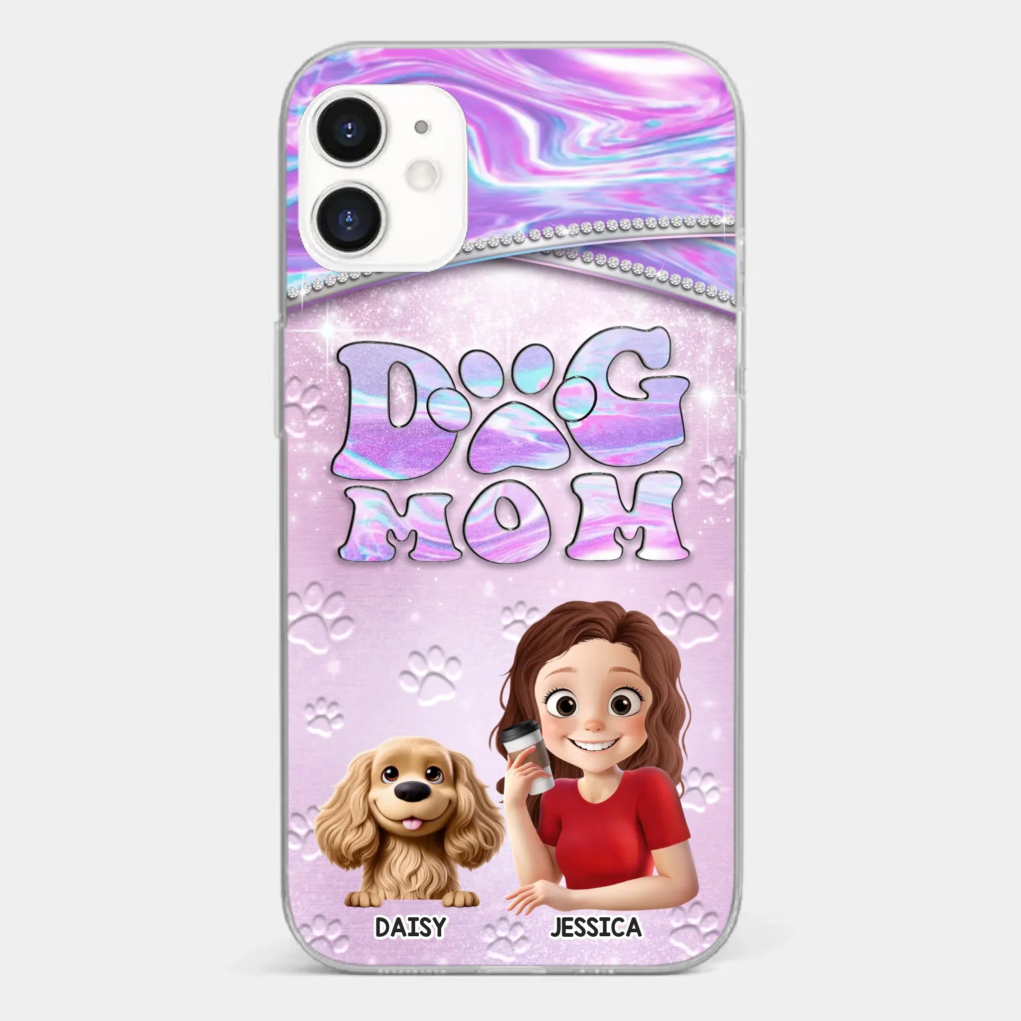 Dog Mom Mode, Always On - Dog Personalized Custom Clear Phone Case - Mother's Day, Gift For Pet Owners, Pet Lovers