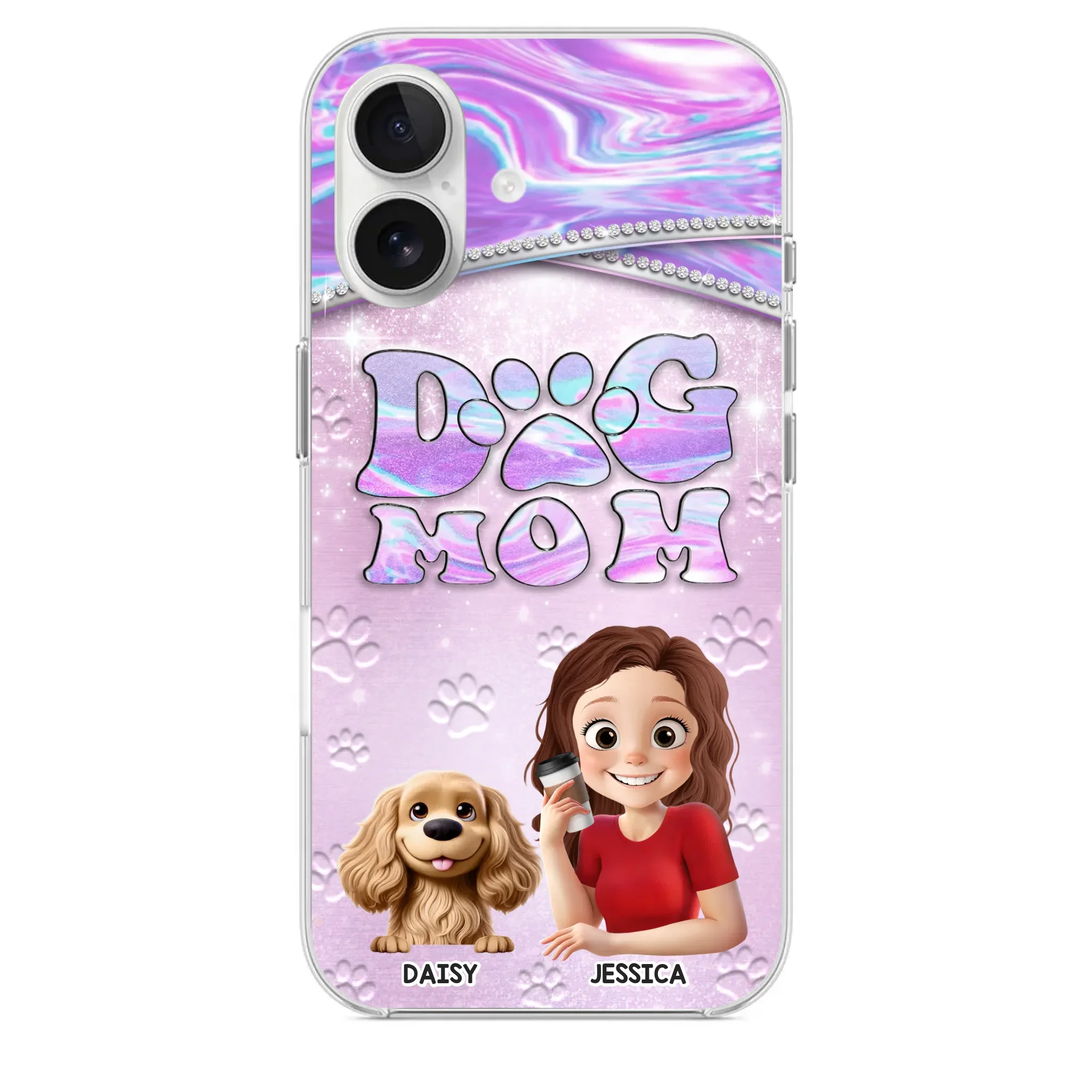 Dog Mom Mode, Always On - Dog Personalized Custom Clear Phone Case - Mother's Day, Gift For Pet Owners, Pet Lovers