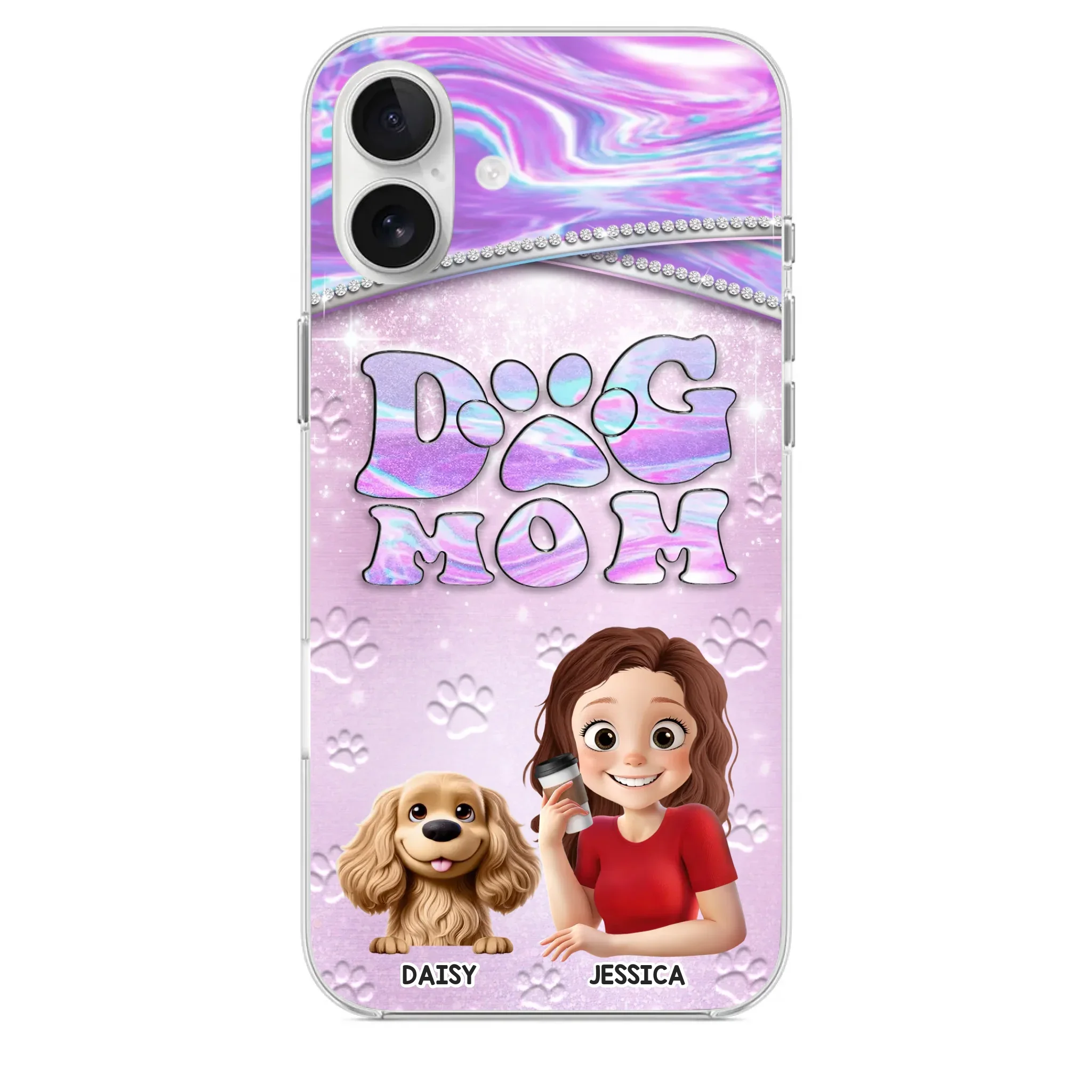 Dog Mom Mode, Always On - Dog Personalized Custom Clear Phone Case - Mother's Day, Gift For Pet Owners, Pet Lovers