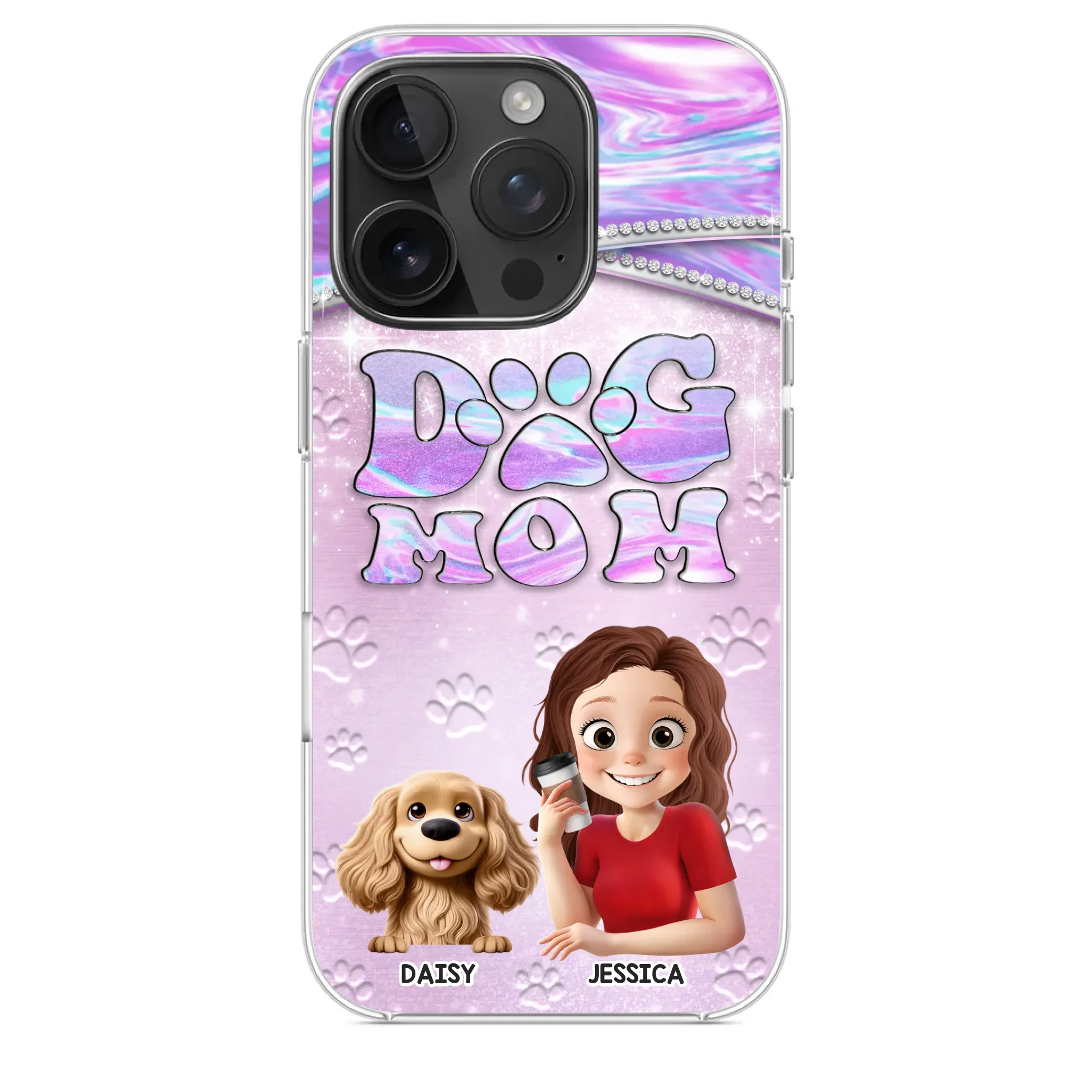 Dog Mom Mode, Always On - Dog Personalized Custom Clear Phone Case - Mother's Day, Gift For Pet Owners, Pet Lovers