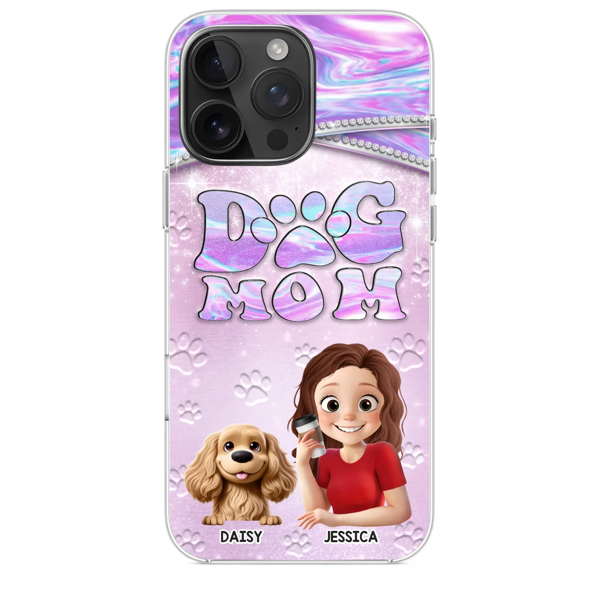 Dog Mom Mode, Always On - Dog Personalized Custom Clear Phone Case - Mother's Day, Gift For Pet Owners, Pet Lovers