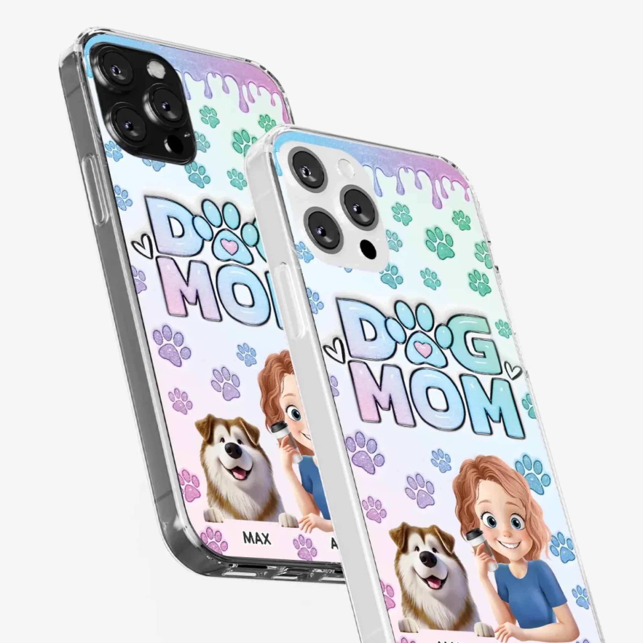 My Best Friend Has Paws - Dog Personalized Custom 3D Inflated Effect Printed Clear Phone Case - Gift For Pet Owners, Pet Lover