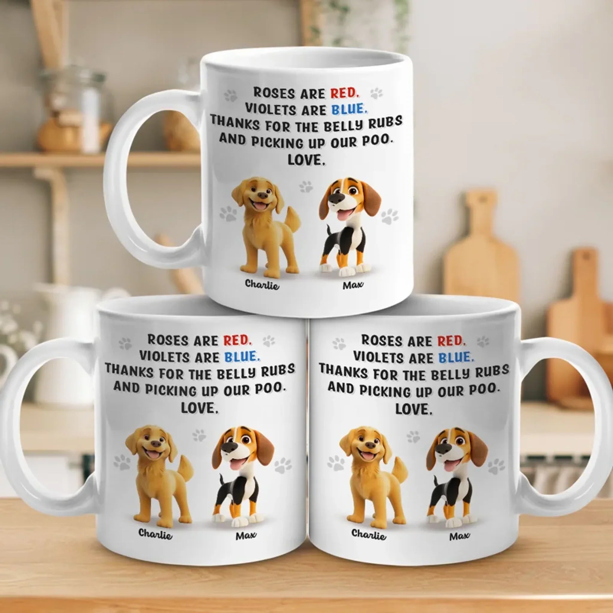 Life’s Better With Muddy Paws - Dog Personalized Custom Mug - Gift For Pet Owners, Pet Lovers