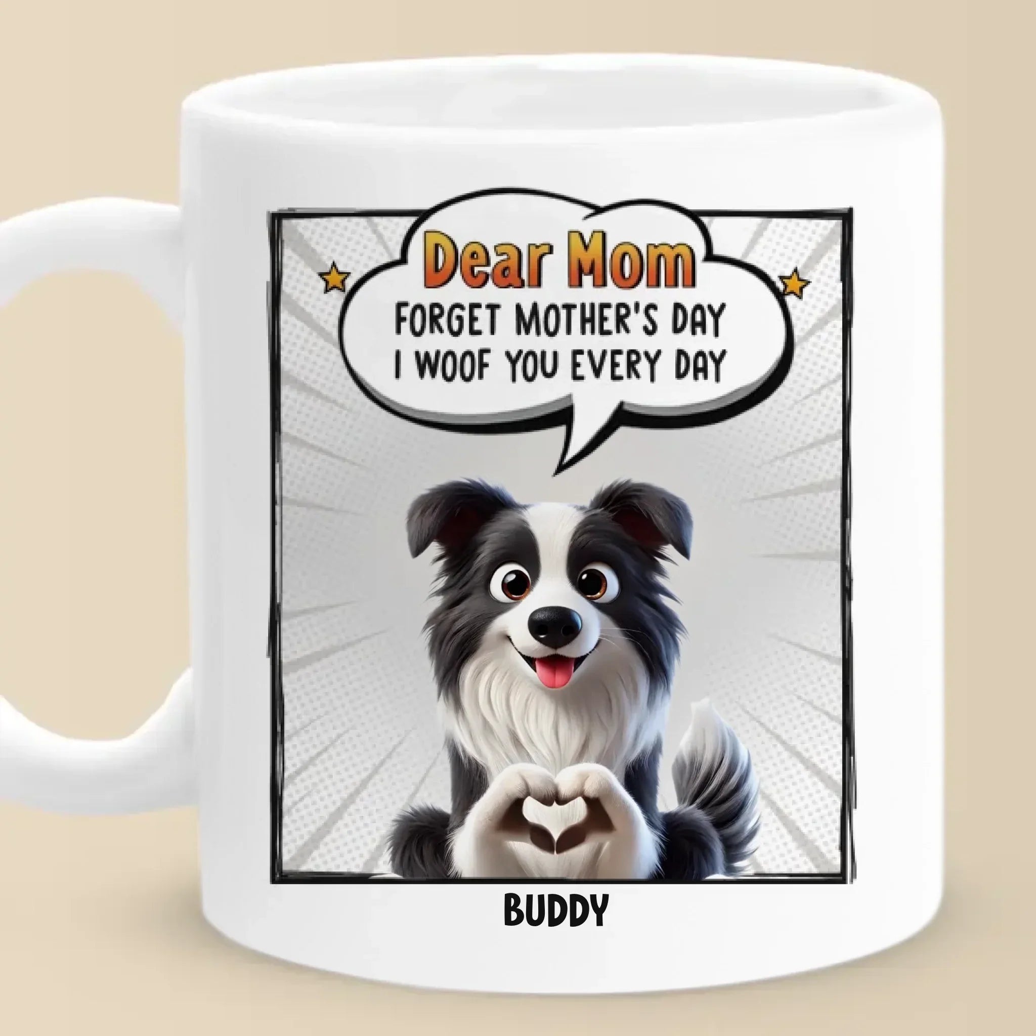 I Woof You More Than Treats, Mom - Dog Personalized Custom Mug - Mother's Day, Gift For Pet Owners, Pet Lovers