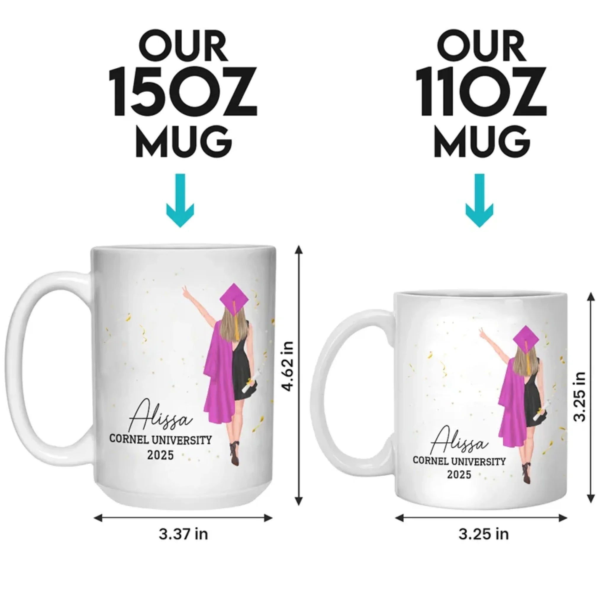 A Sweet Ending To A New Beginning - Family Personalized Custom Mug - Graduation Gift For Family Members, Siblings, Brothers, Sisters