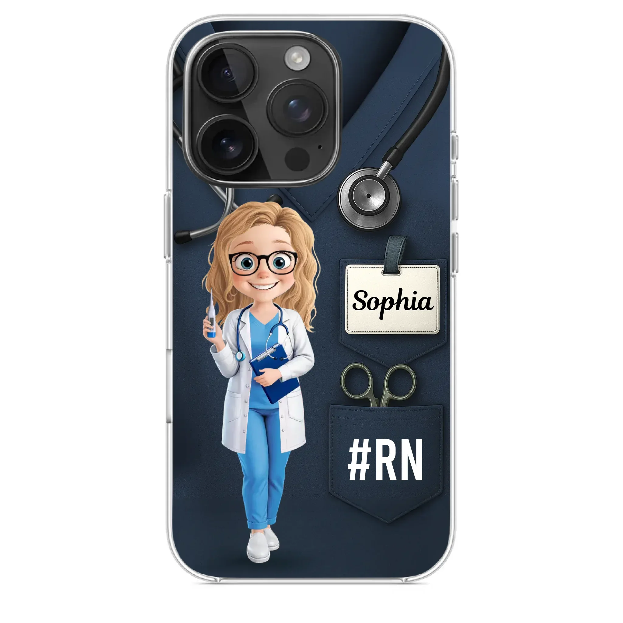 Caring Is My Superpower - Nurse Personalized Custom Clear Phone Case - Appreciation, Thank You Gift, Nurse Life, Doctor Life