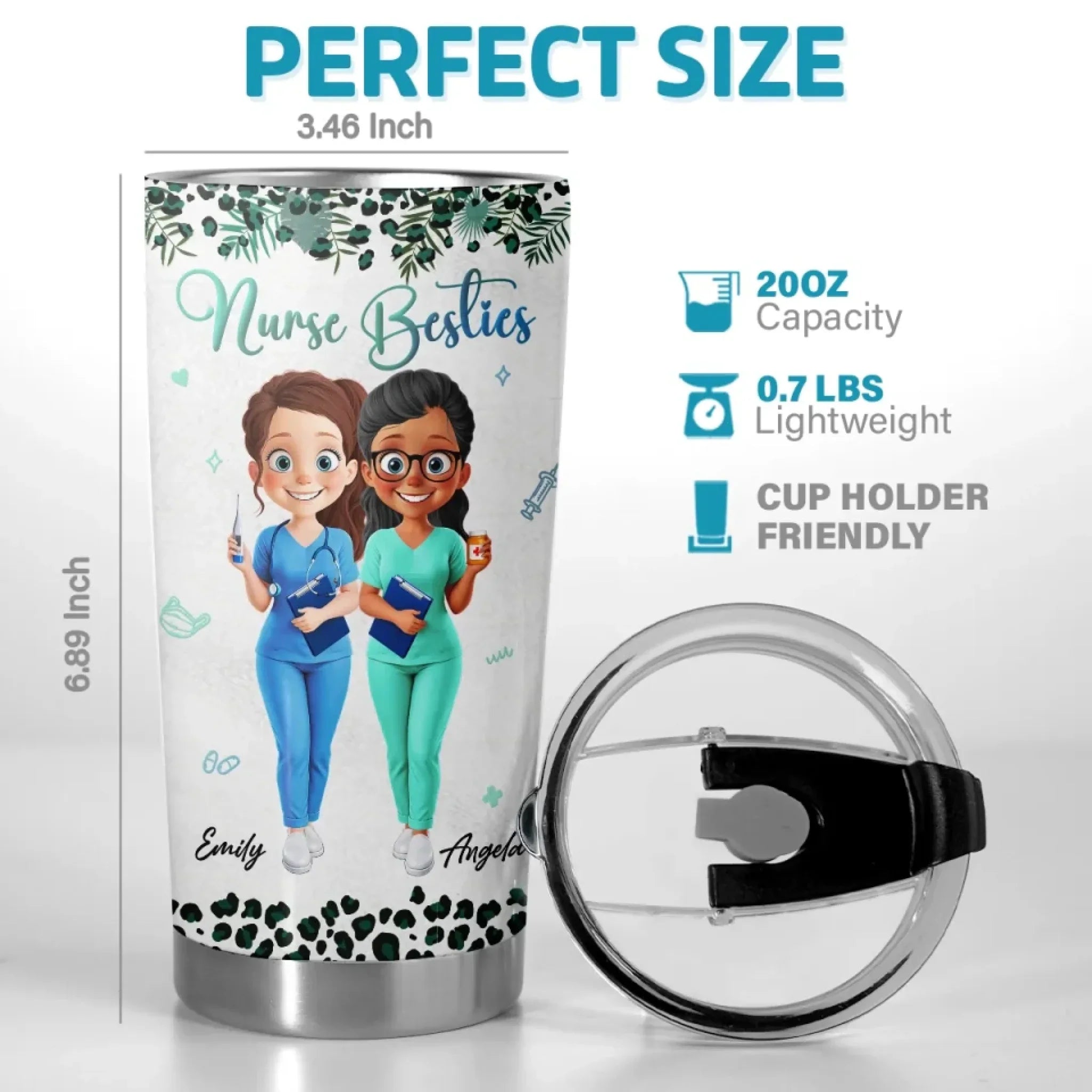 We Laugh, We Save Lives Together - Nurse Personalized Custom Tumbler - Appreciation, Thank You Gift, Nurse Life, Doctor Life