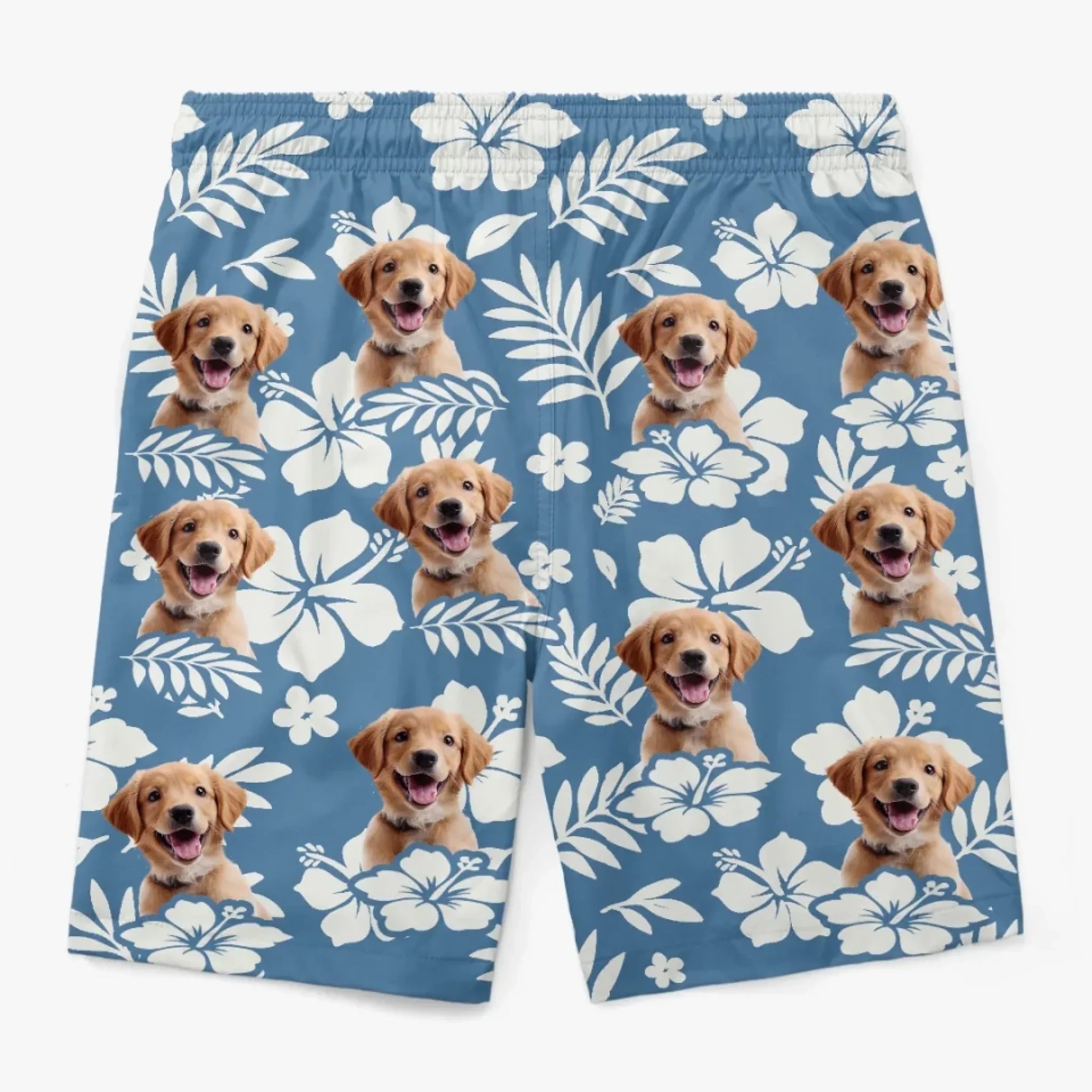 Custom Photo Aloha & Tail Wags - Dog & Cat Personalized Custom Tropical Hawaiian Aloha Men Beach Shorts - Summer Vacation Gift For Pet Owners, Pet Lovers