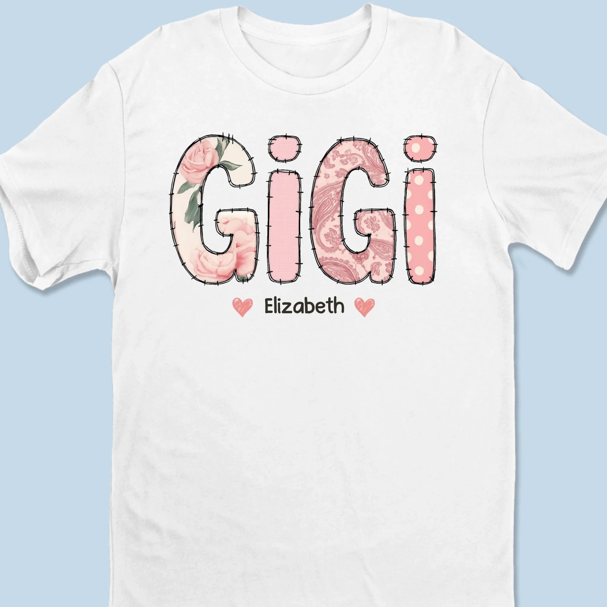 Made With Love And Grandkids - Family  Personalized Custom Unisex T-shirt, Premium T-shirt, Hoodie - Mother's Day, Gift For Mom, Grandma
