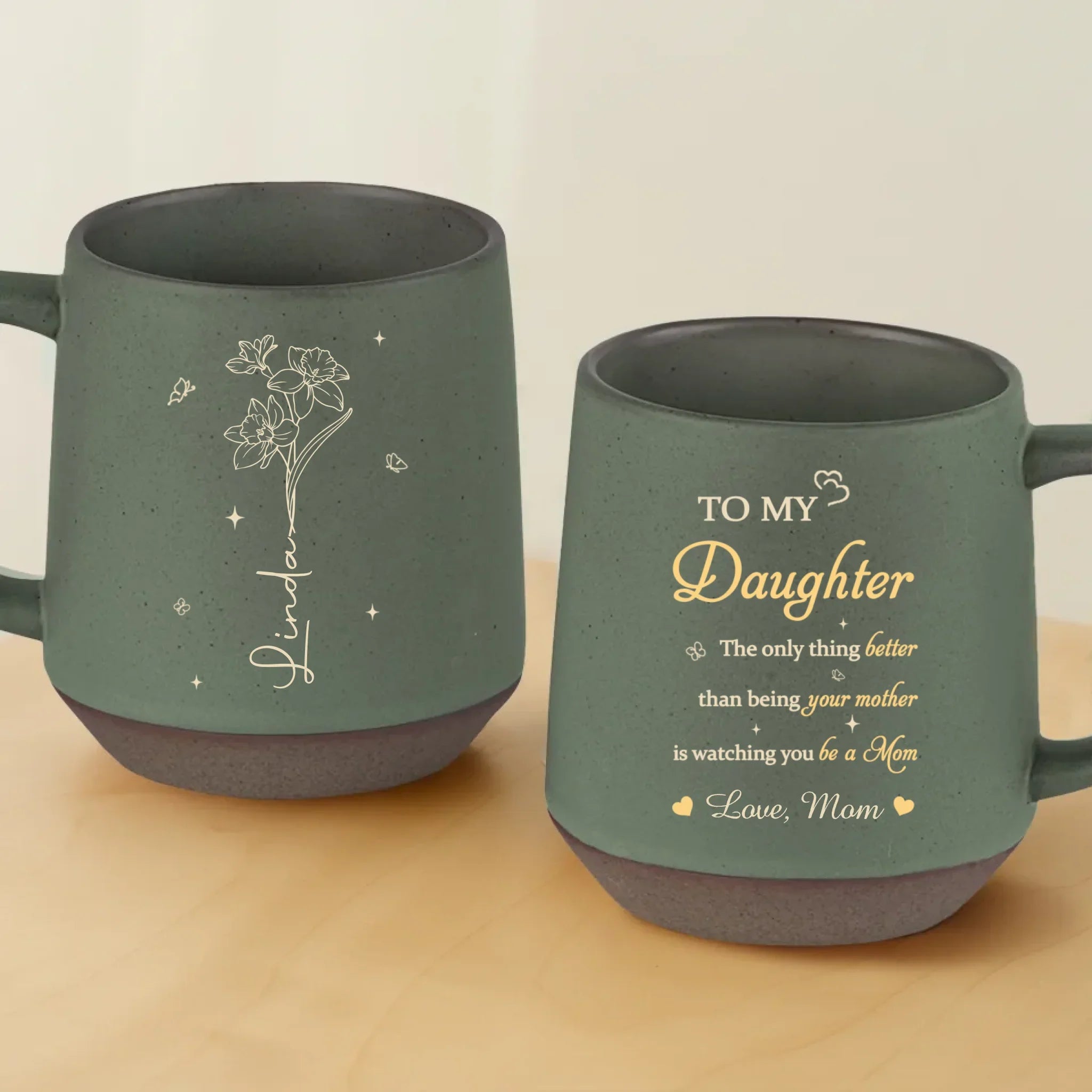 The Only Thing Better Than Being Your Mother - Family Personalized Custom Printed Stoneware 12oz Mug - Mother's Day, Gift For Daughter