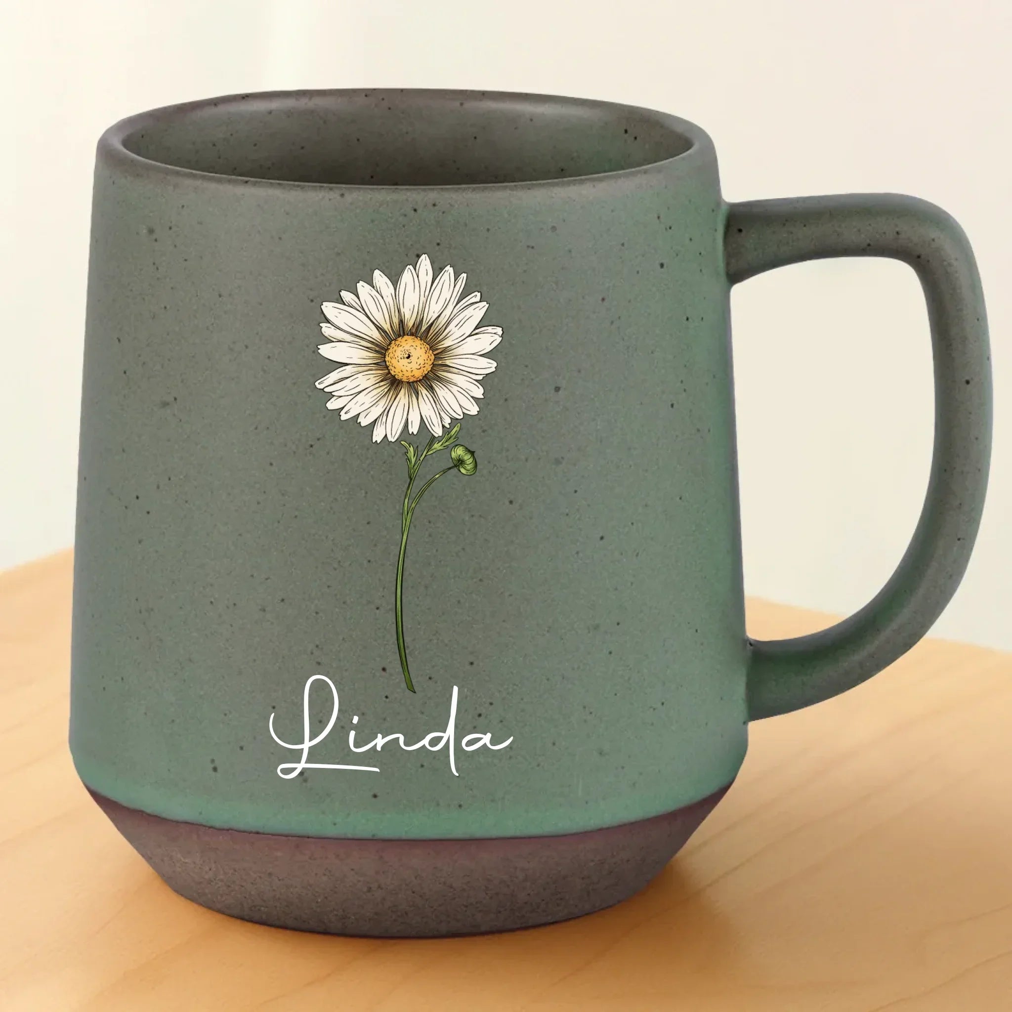 Let Your Soul Bloom Where It's Nourished - Family Personalized Custom Printed Stoneware 12oz Mug - Gift For Yourself, Best Friends, Siblings, Family Members