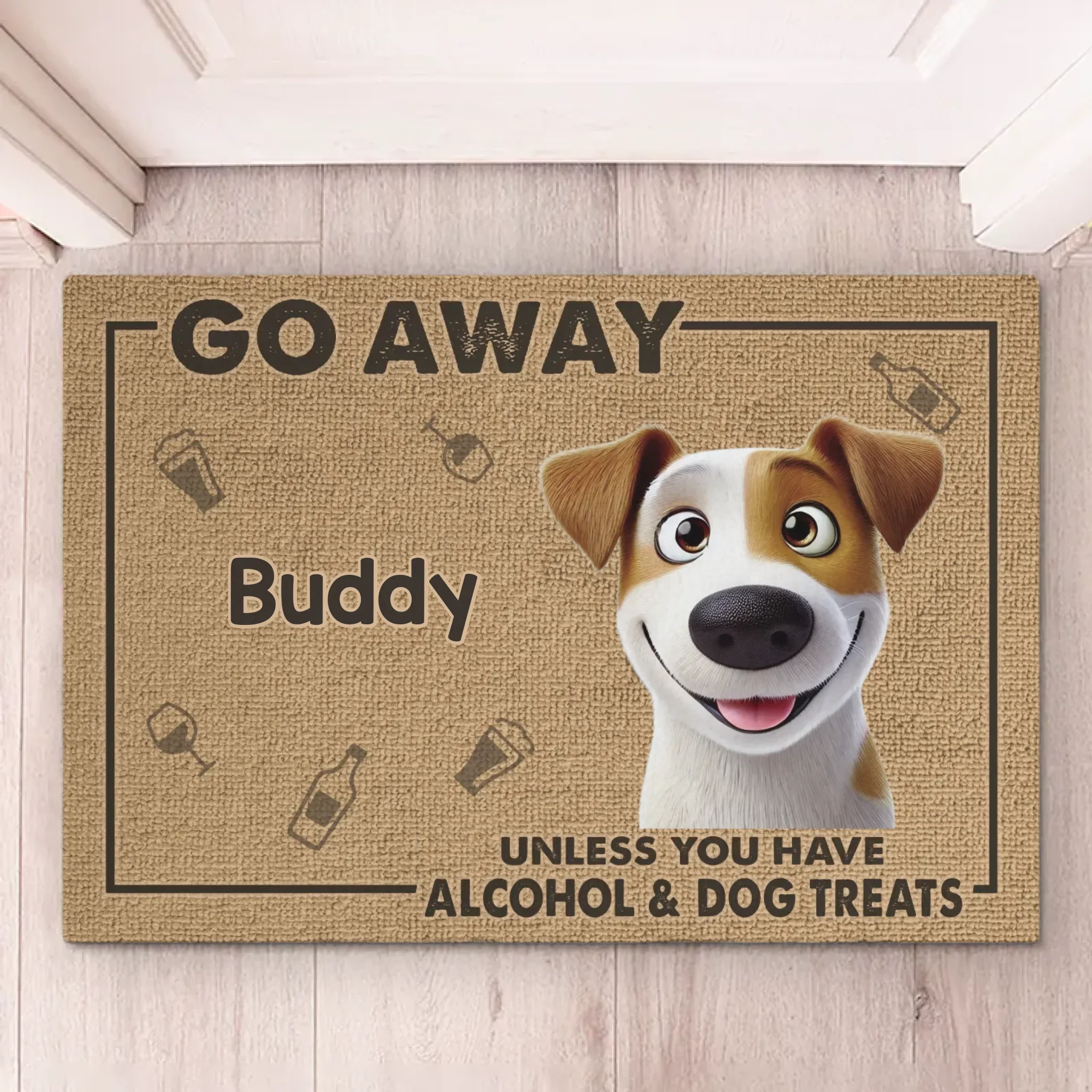 Paw Approved Entry For The Best Guests - Dog Personalized Custom Home Decor Decorative Mat - House Warming Gift For Pet Owners, Pet Lovers