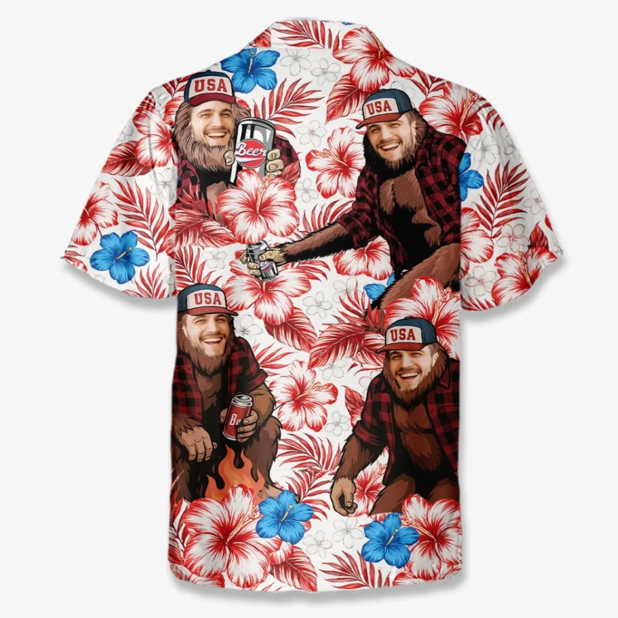 Custom Photo Sun’s Out, Fun’s Out - Funny Personalized Custom Unisex Tropical Hawaiian Aloha Shirt - Summer Vacation Gift, Gift For Family Members, Best Friends, Siblings, Travel Lovers