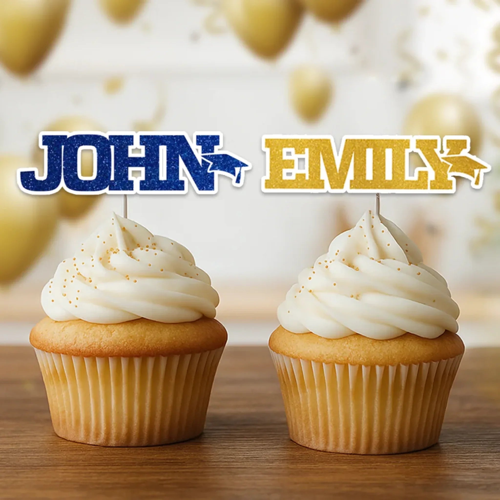 Graduation Never Tasted So Good - Family Personalized Custom Cake Toppers - Graduation Gift For Family Members, Siblings, Brothers, Sisters, Best Friends