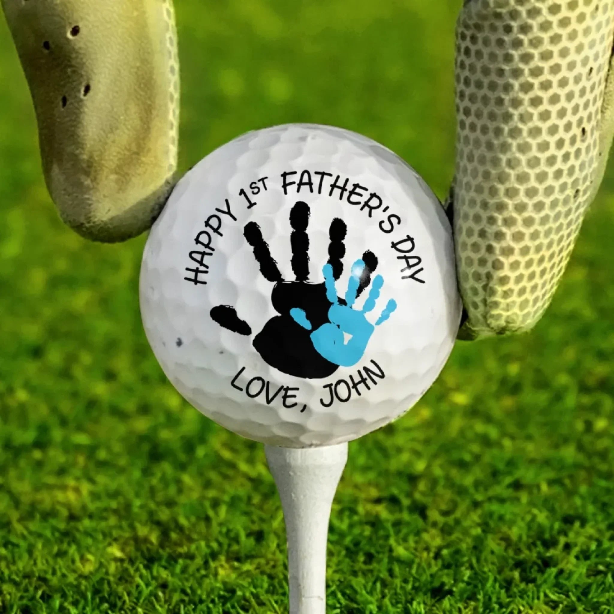 My First Hero With The Best Swing - Family Personalized Custom Golf Ball - Father's Day,  Gift For Sport Lovers, Sport Players, Dad, Grandpa