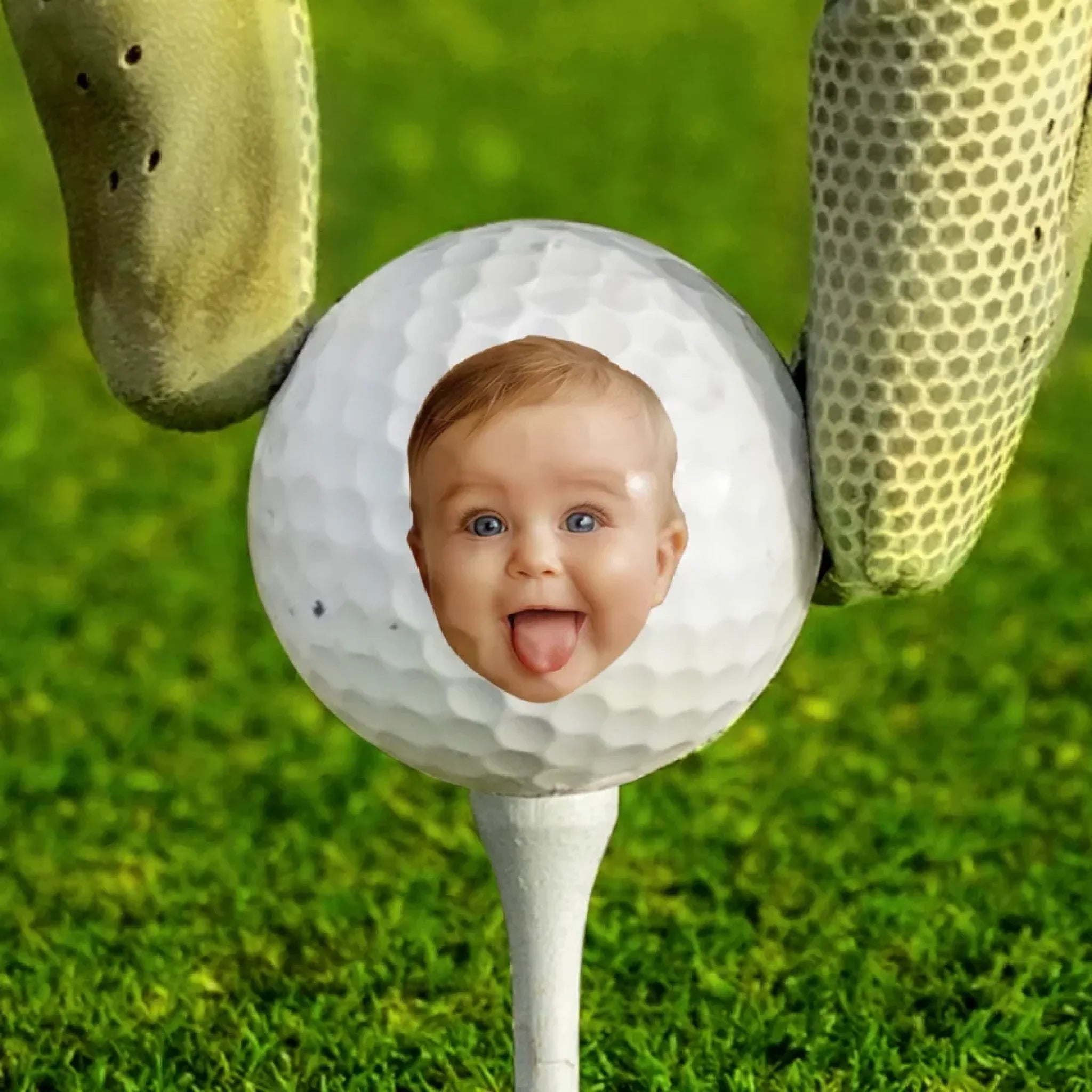 Custom Photo Master Of The Dad Course - Family Personalized Custom Golf Ball - Father's Day,  Gift For Sport Lovers, Sport Players, Dad, Grandpa