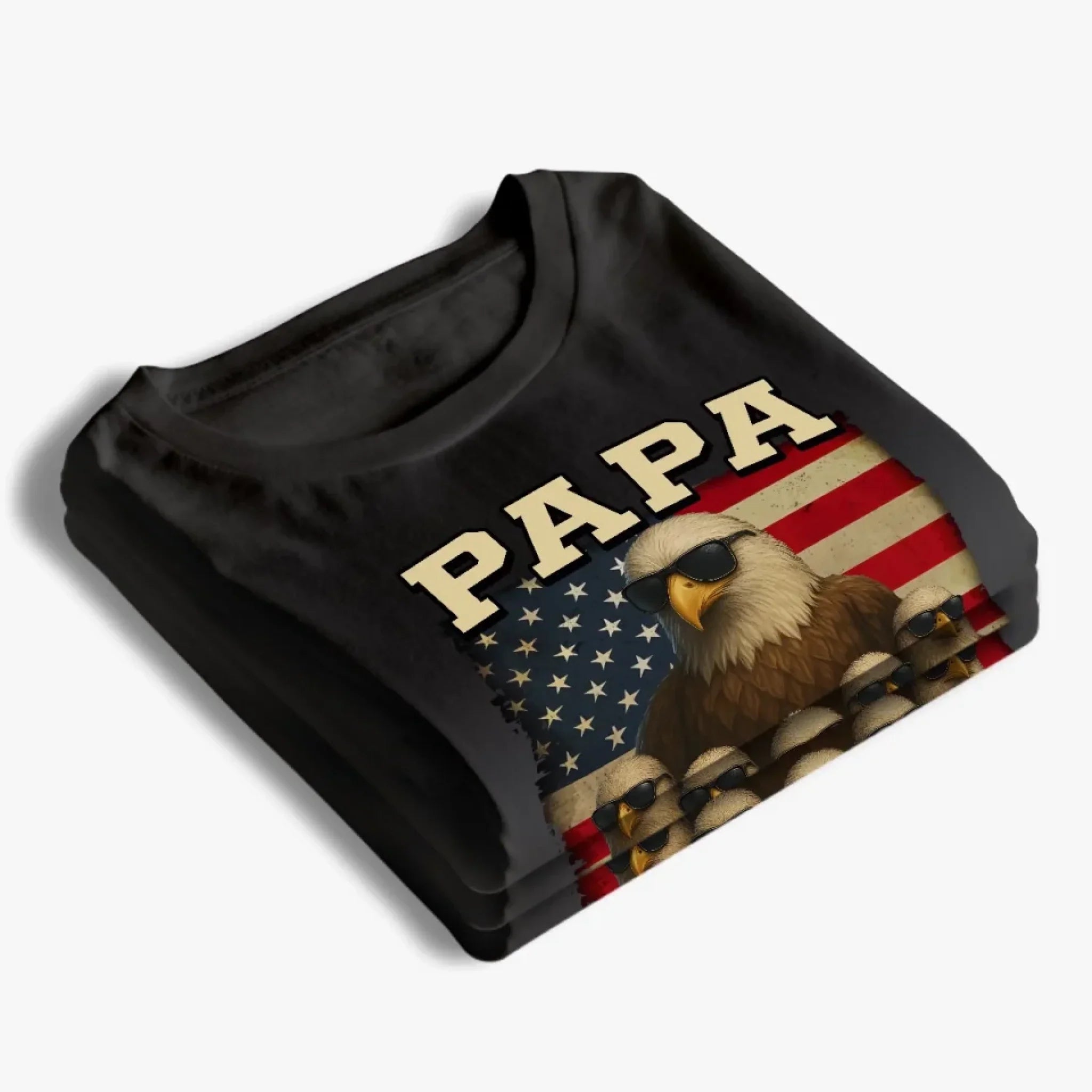 No Storm Too Big With Papa In The Sky - Family Personalized Custom Unisex T-shirt, Premium T-shirt, Hoodie - Father's Day, Gift For Dad, Grandpa