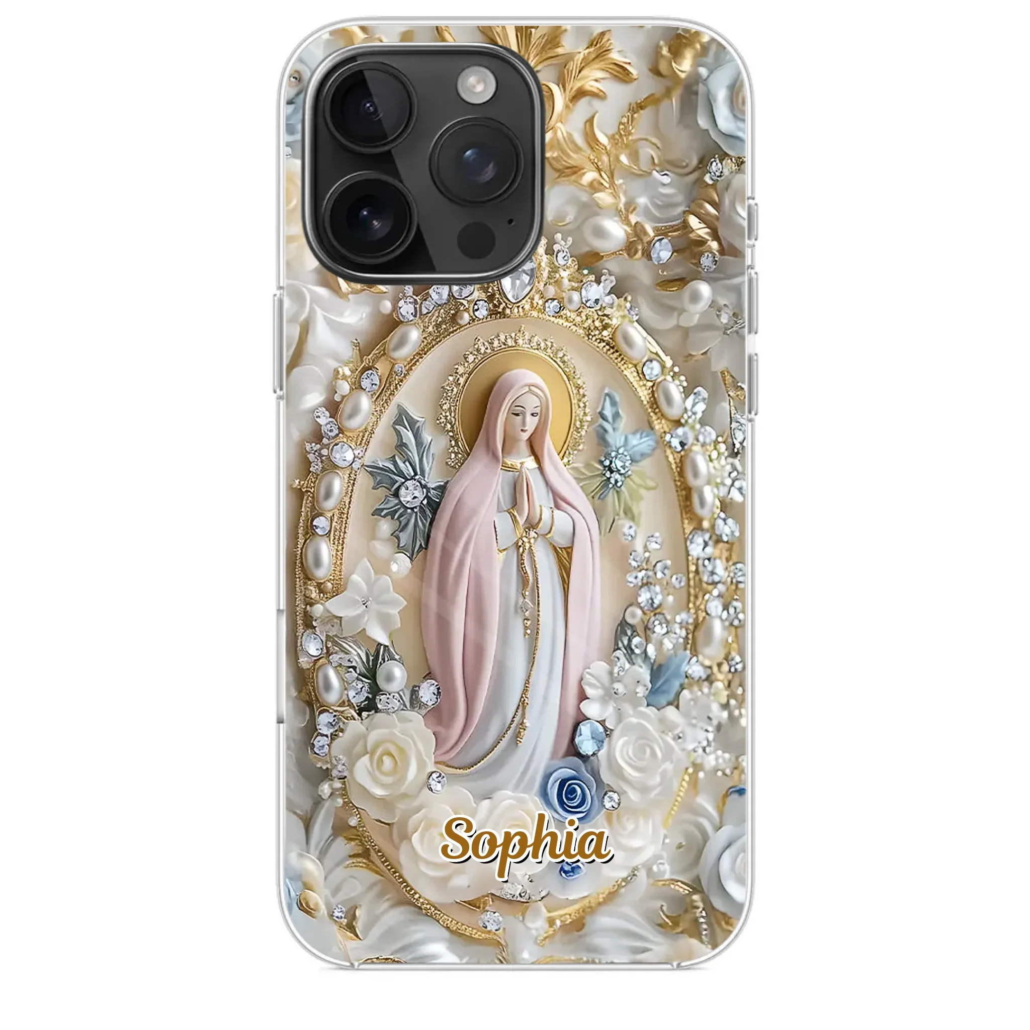 In Love And Faith - Family Personalized Custom 3D Inflated Effect Printed Clear Phone Case - Gift For Yourself, Best Friends, Siblings, Family Members