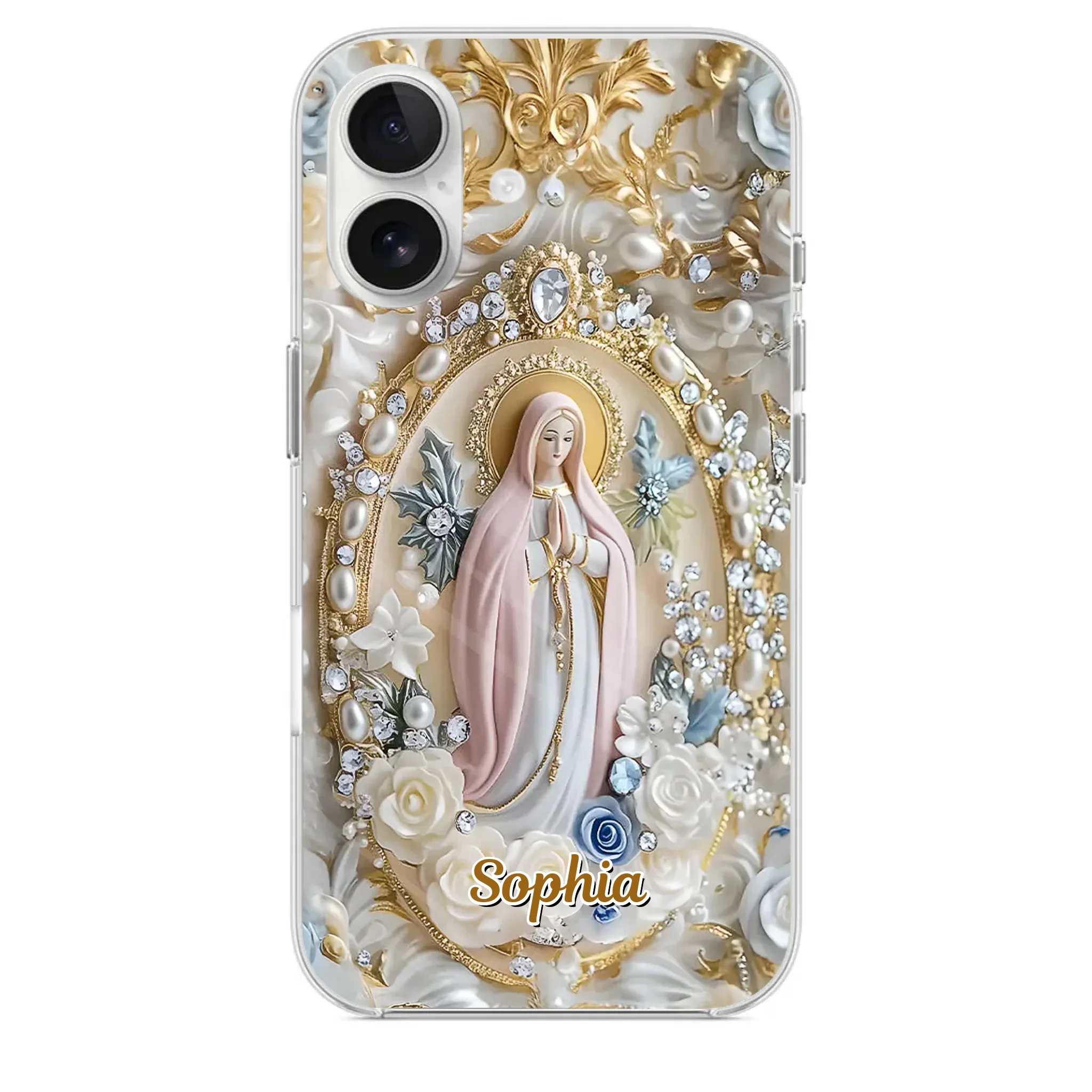 In Love And Faith - Family Personalized Custom 3D Inflated Effect Printed Clear Phone Case - Gift For Yourself, Best Friends, Siblings, Family Members