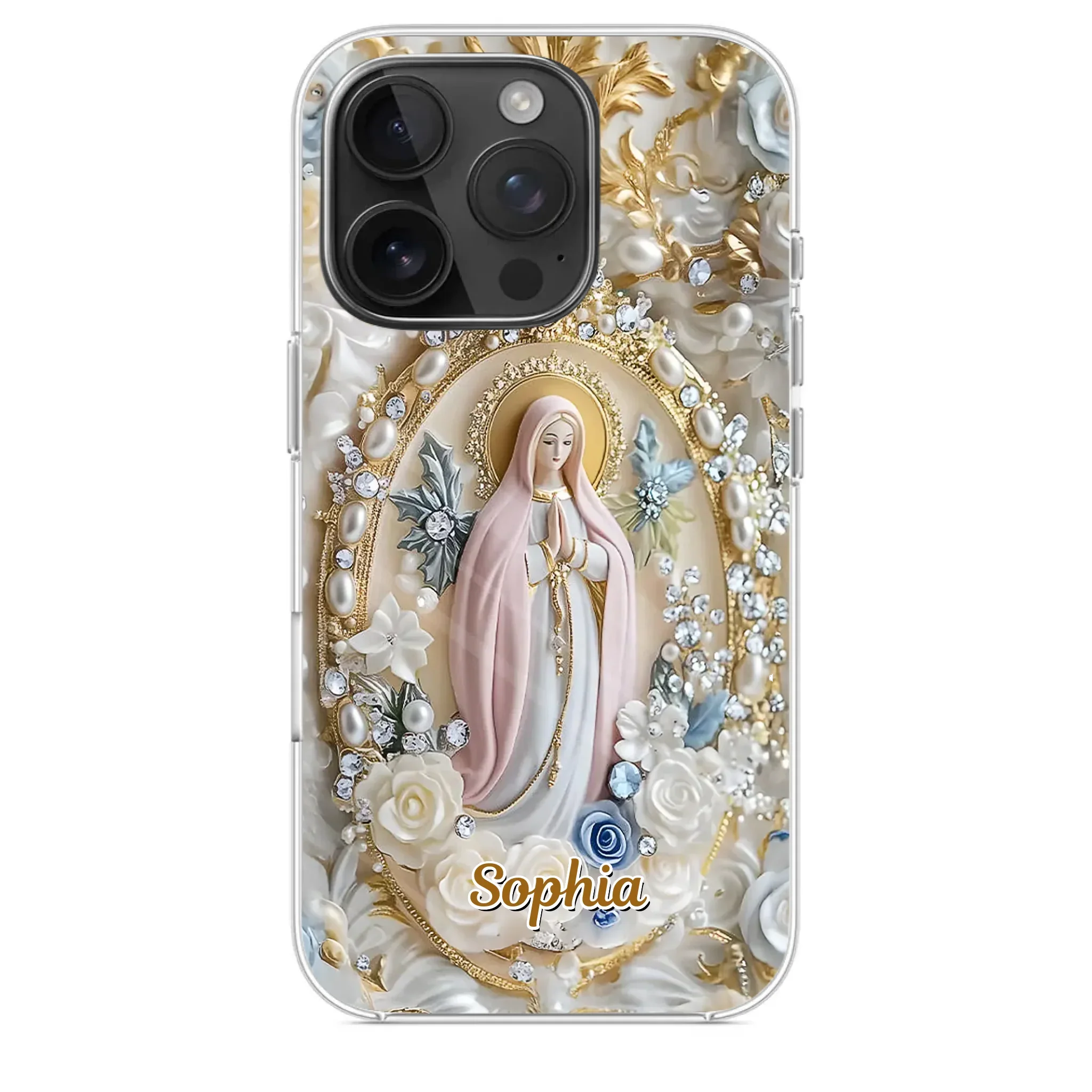 In Love And Faith - Family Personalized Custom 3D Inflated Effect Printed Clear Phone Case - Gift For Yourself, Best Friends, Siblings, Family Members