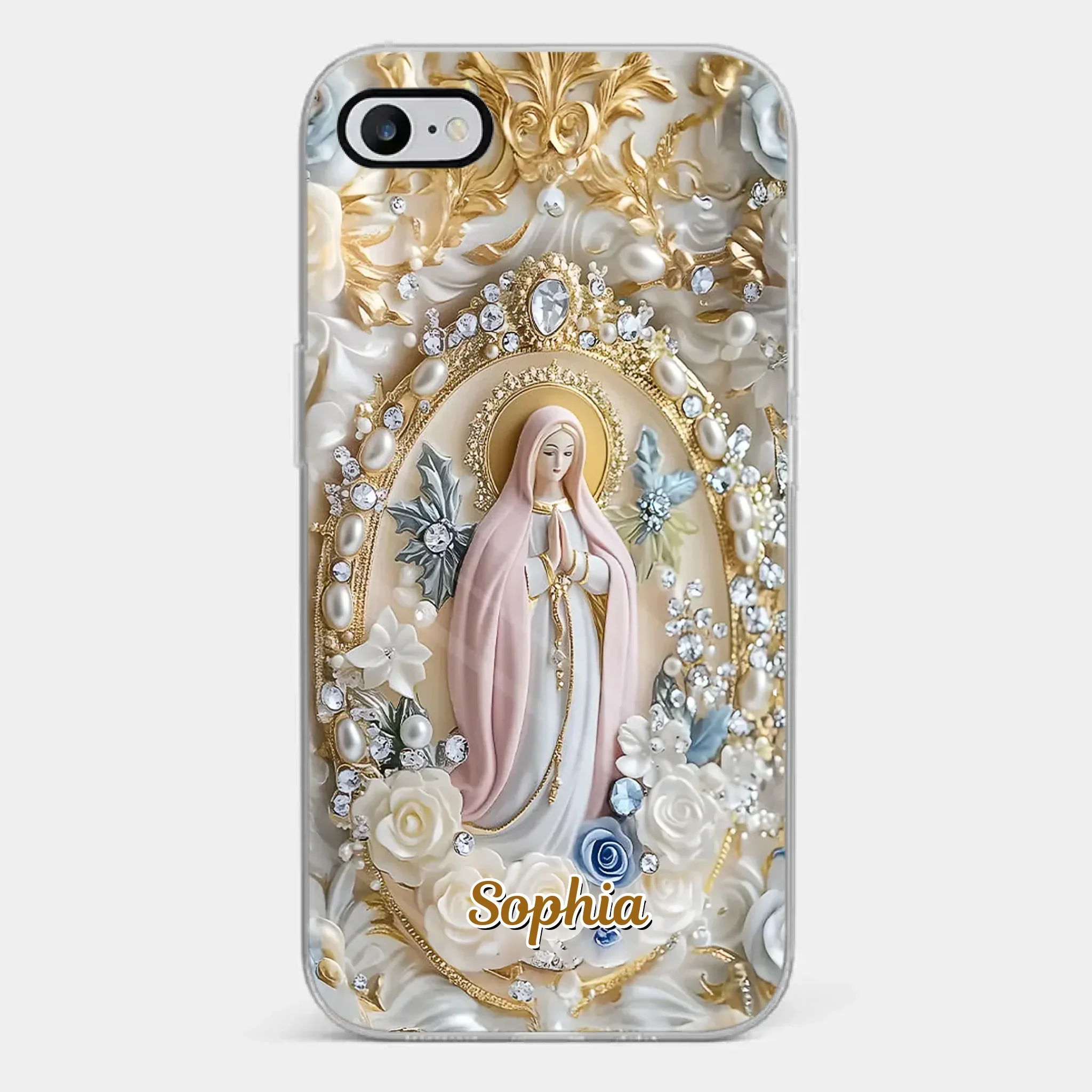 In Love And Faith - Family Personalized Custom 3D Inflated Effect Printed Clear Phone Case - Gift For Yourself, Best Friends, Siblings, Family Members