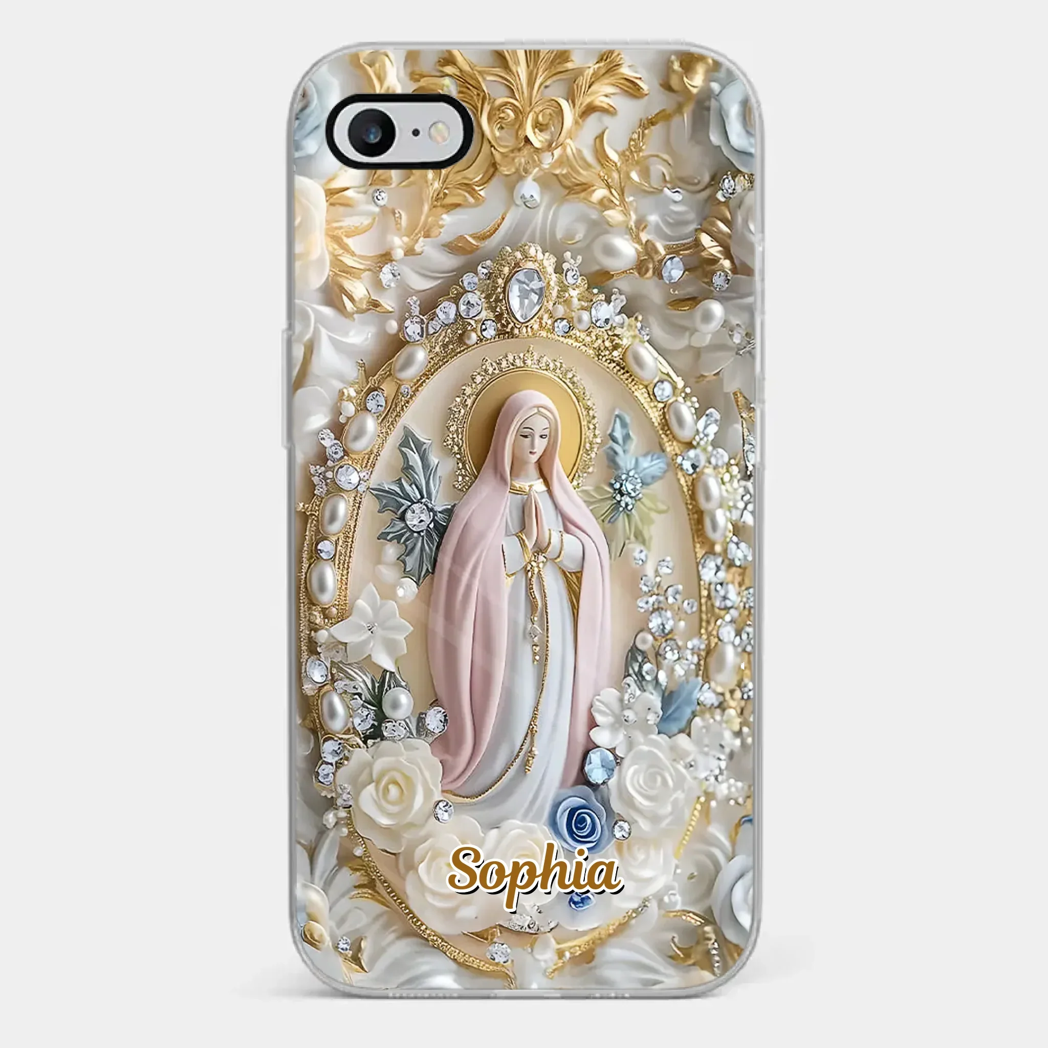 In Love And Faith - Family Personalized Custom 3D Inflated Effect Printed Clear Phone Case - Gift For Yourself, Best Friends, Siblings, Family Members