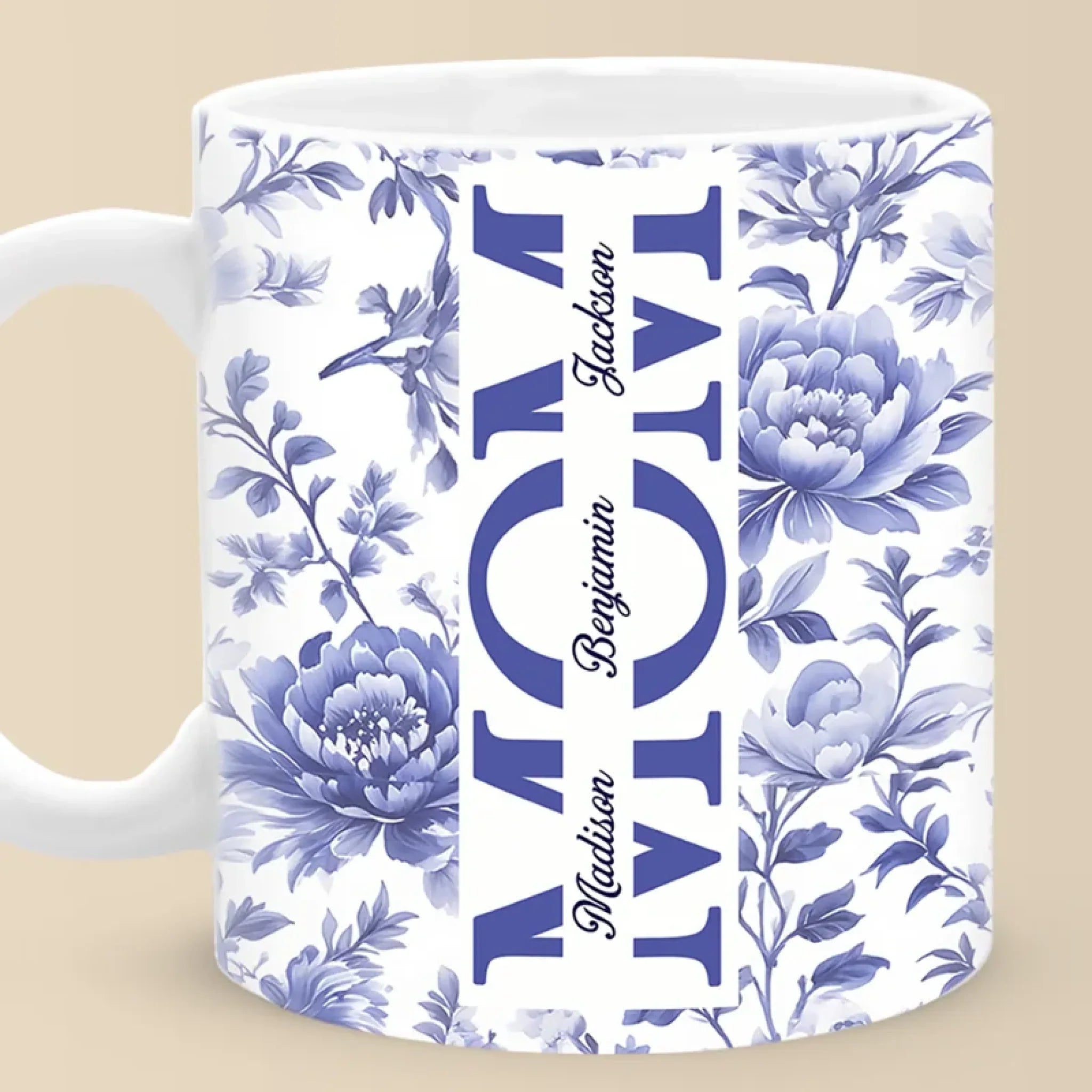 Family First, Always - Family Personalized Custom Mug - Mother's Day, Gift For Mom, Grandma