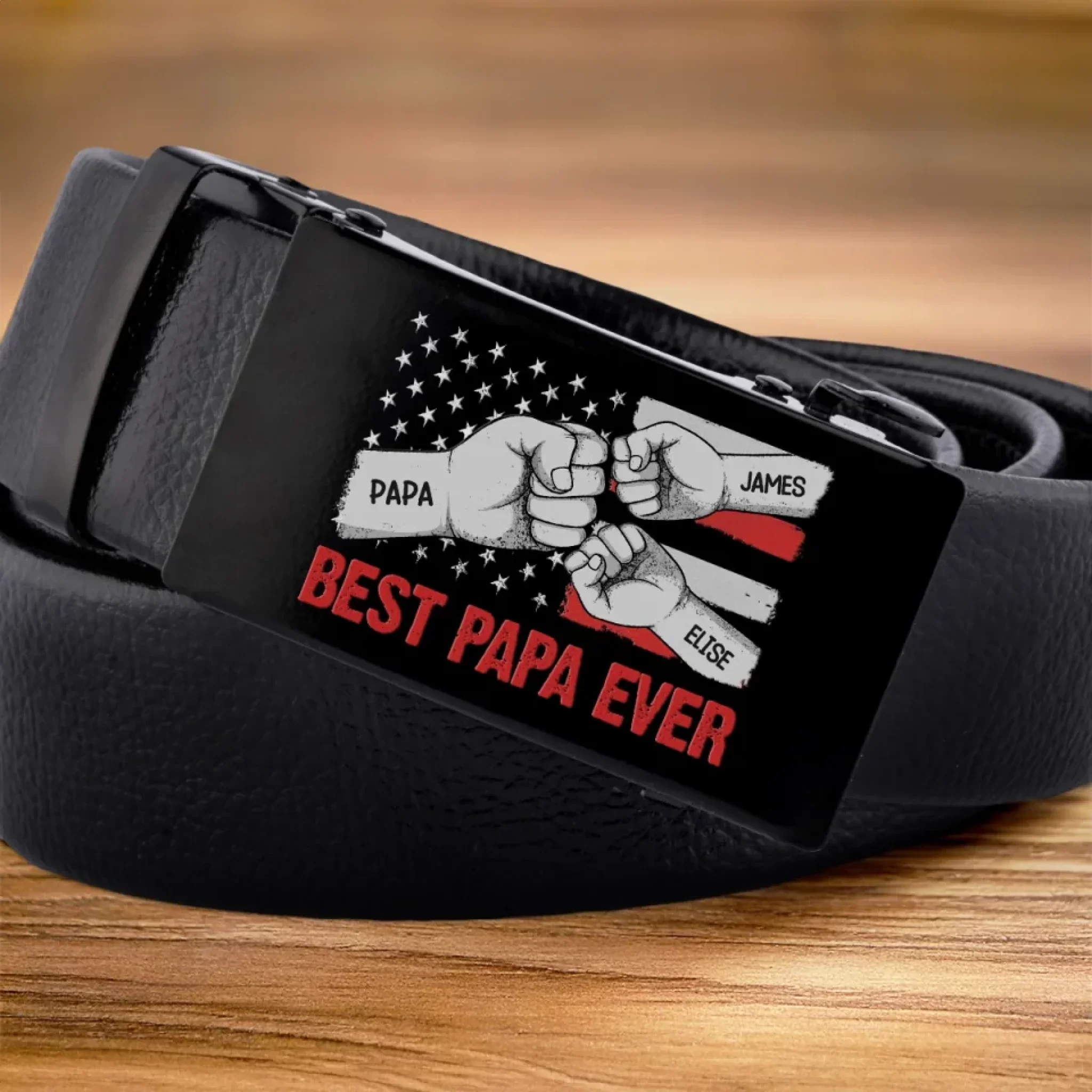 Our Pride, Our Power - Family Personalized Custom Printed Belt Buckle - Father's Day, Gift For Dad, Grandpa