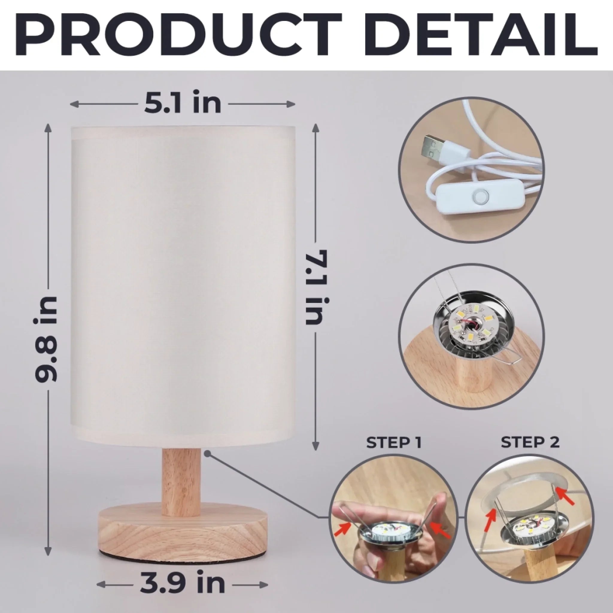 First Mom, Now Grandma - Family Personalized Custom Linen Bedside Table Lamp - Mother's Day, Gift For Mom, Grandma