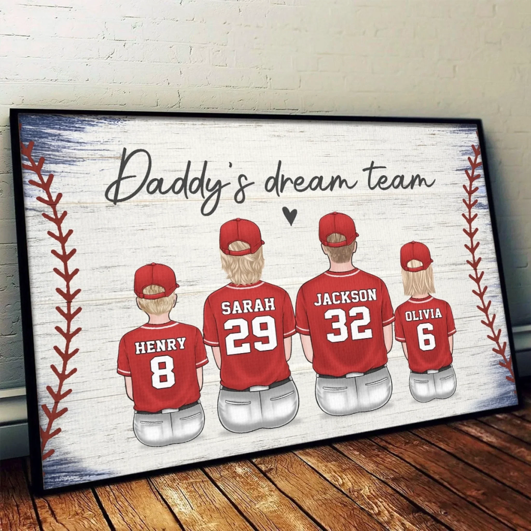 Family, The Ultimate Winning Team - Family Personalized Custom Horizontal Poster - Father's Day, Gift For Dad, Sport Lovers, Sport Players