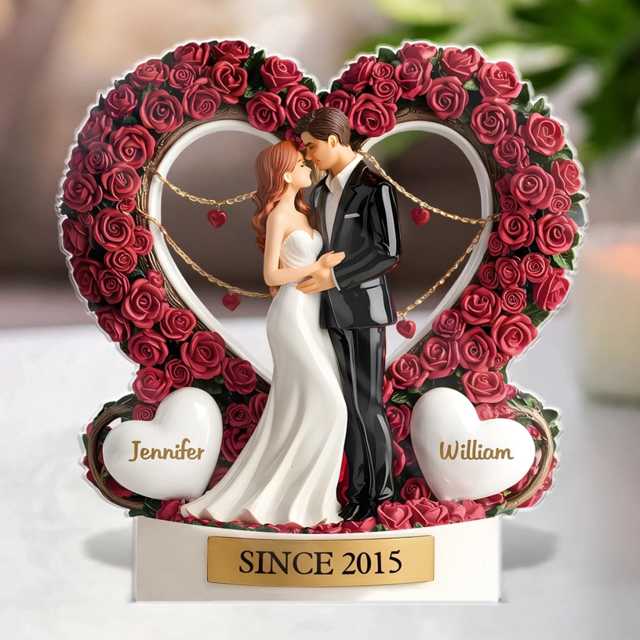 You And Me, Since Forever Began - Couple Personalized Custom Acrylic Plaque Custom Shape - Gift For Husband Wife, Anniversary