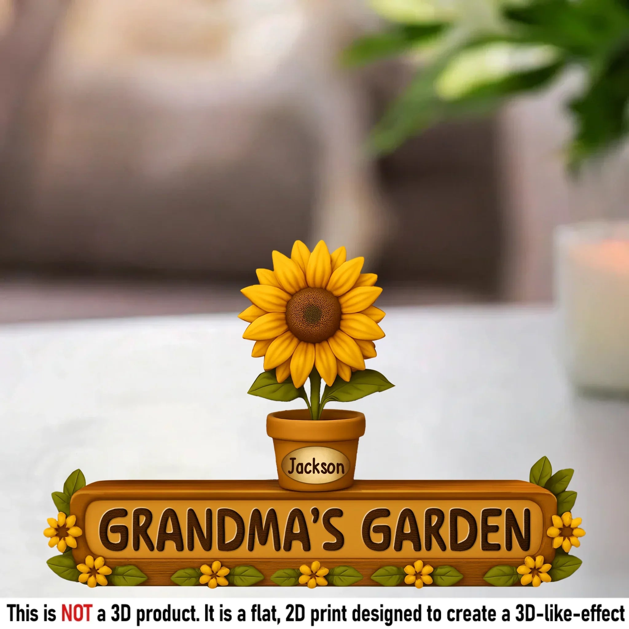 Mom, You Make Our World Bloom - Family Personalized Custom Acrylic Plaque Custom Shape - Mother's Day, Gift For Mom, Grandma