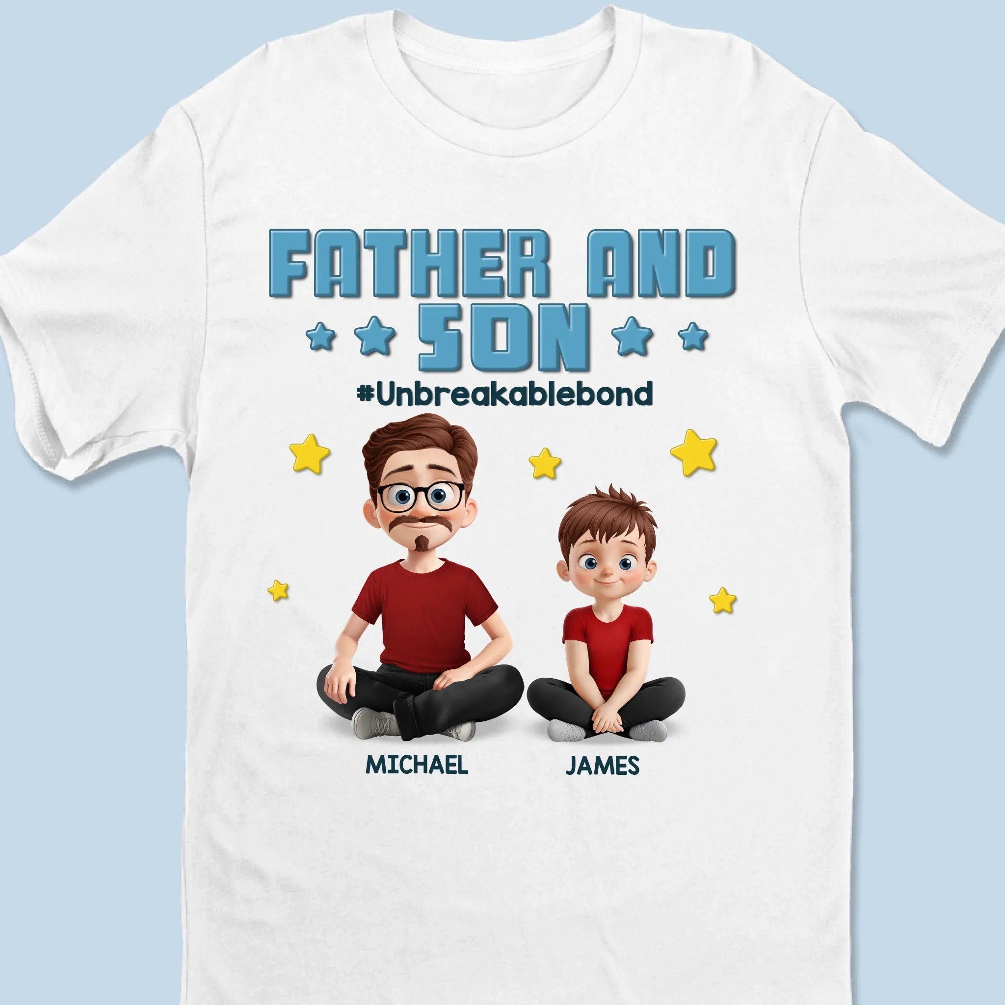 Strongest Bond Ever Made - Family Personalized Custom Unisex T-shirt, Premium T-shirt, Hoodie - Father's Day, Gift For Dad, Daughter, Son