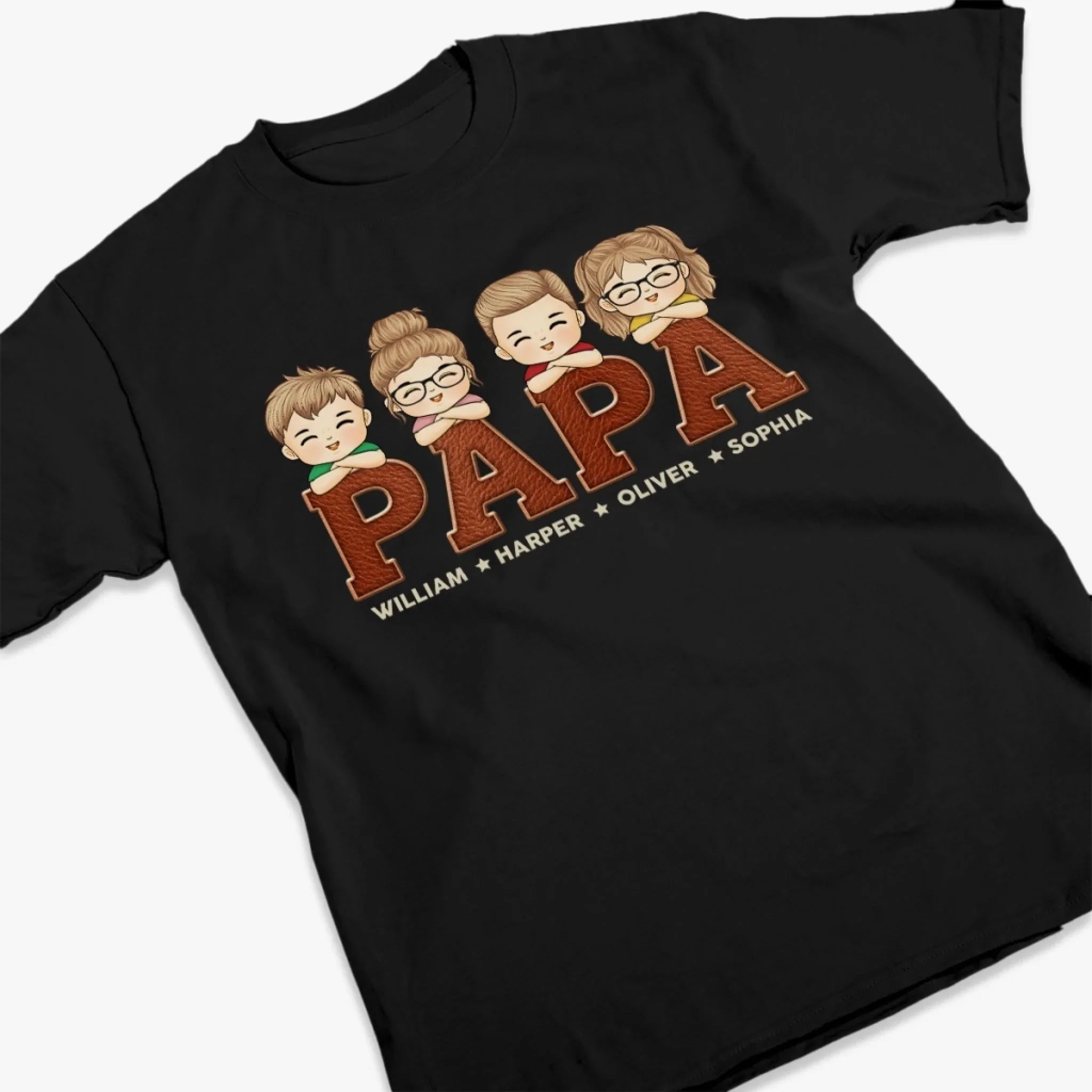 You're Stuck With Me, Dad - Family Personalized Custom Unisex T-shirt, Premium T-shirt, Hoodie - Father's Day, Gift For Dad, Grandpa