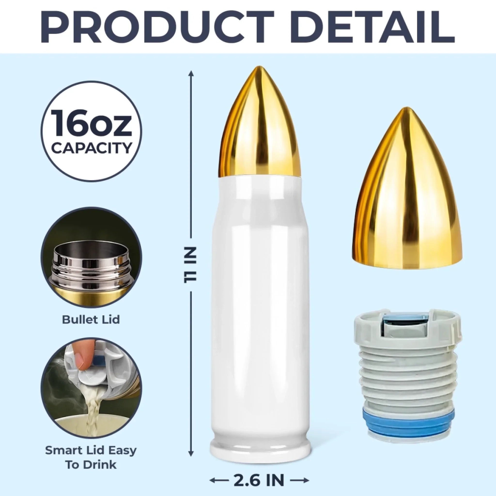 Dad Fueled By Love - Family Personalized Custom Bullet Tumbler - Father's Day, Gift For Dad, Grandpa