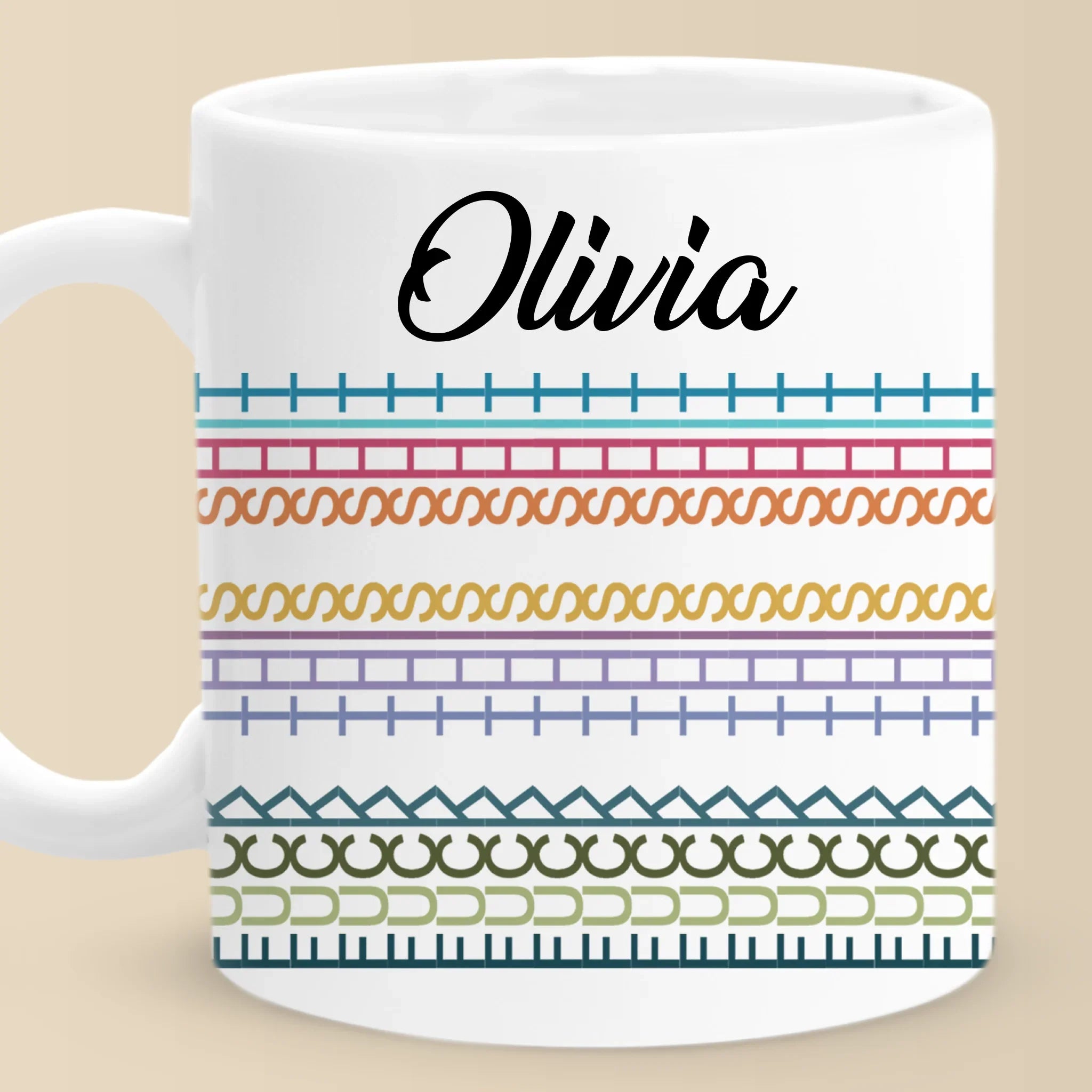 Patchwork Of Passion - Friend Personalized Custom Hidden Message Mug - Gift For Best Friends, Sisters, Family Members, Coworkers