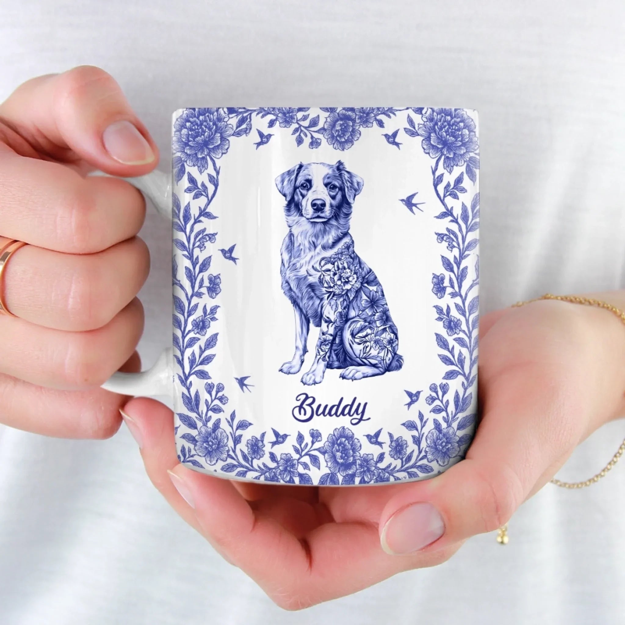 Bloom Bold, Bark Proud - Dog Personalized Custom Mug - Gift For Pet Owners, Pet Lovers