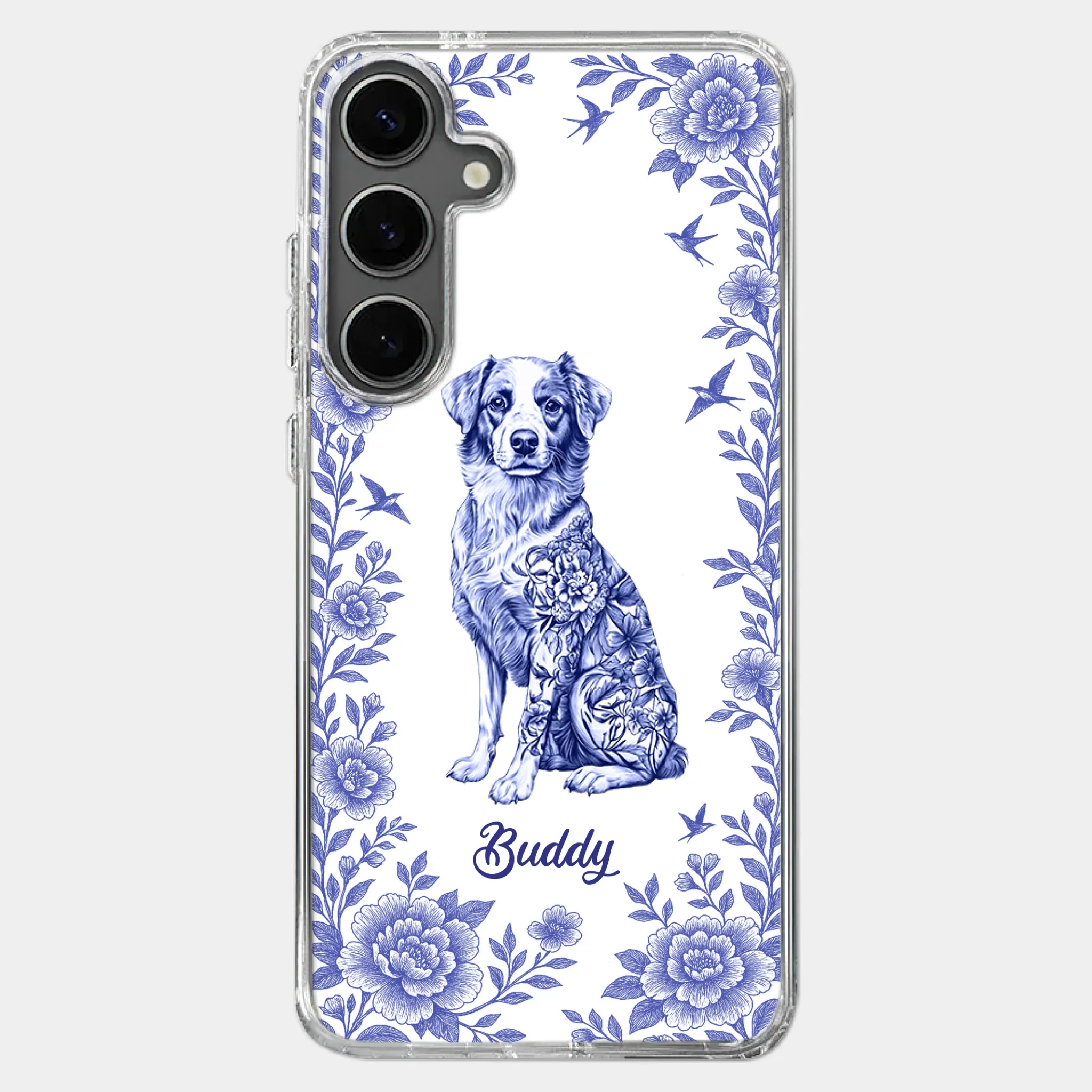 Elegance In Bloom, Love In Fur - Dog Personalized Custom Clear Phone Case - Gift For Pet Owners, Pet Lovers