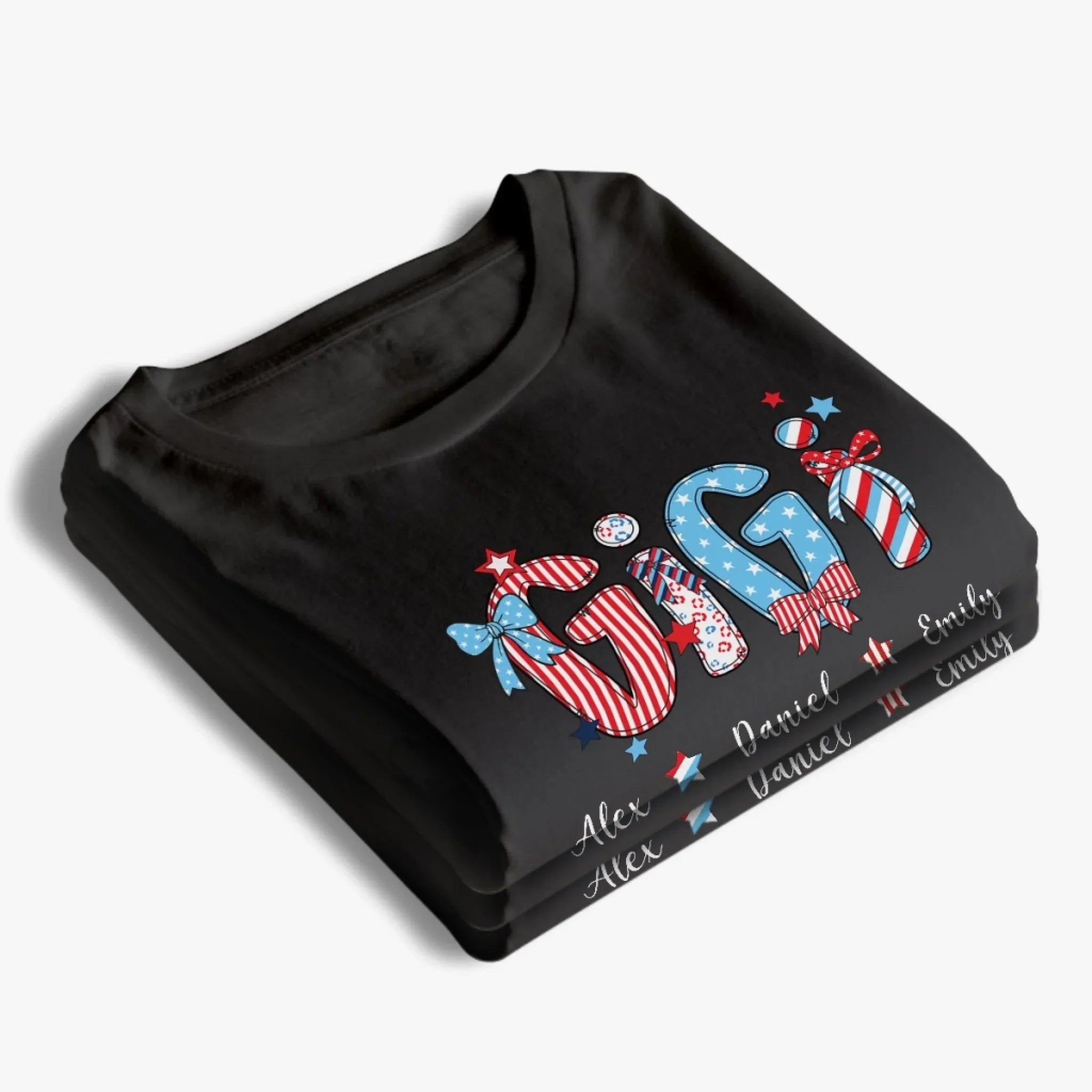 My Stars Shine With You - Family Personalized Custom Unisex T-shirt, Premium T-shirt, Hoodie - 4th Of July, Gift For Mom, Grandma