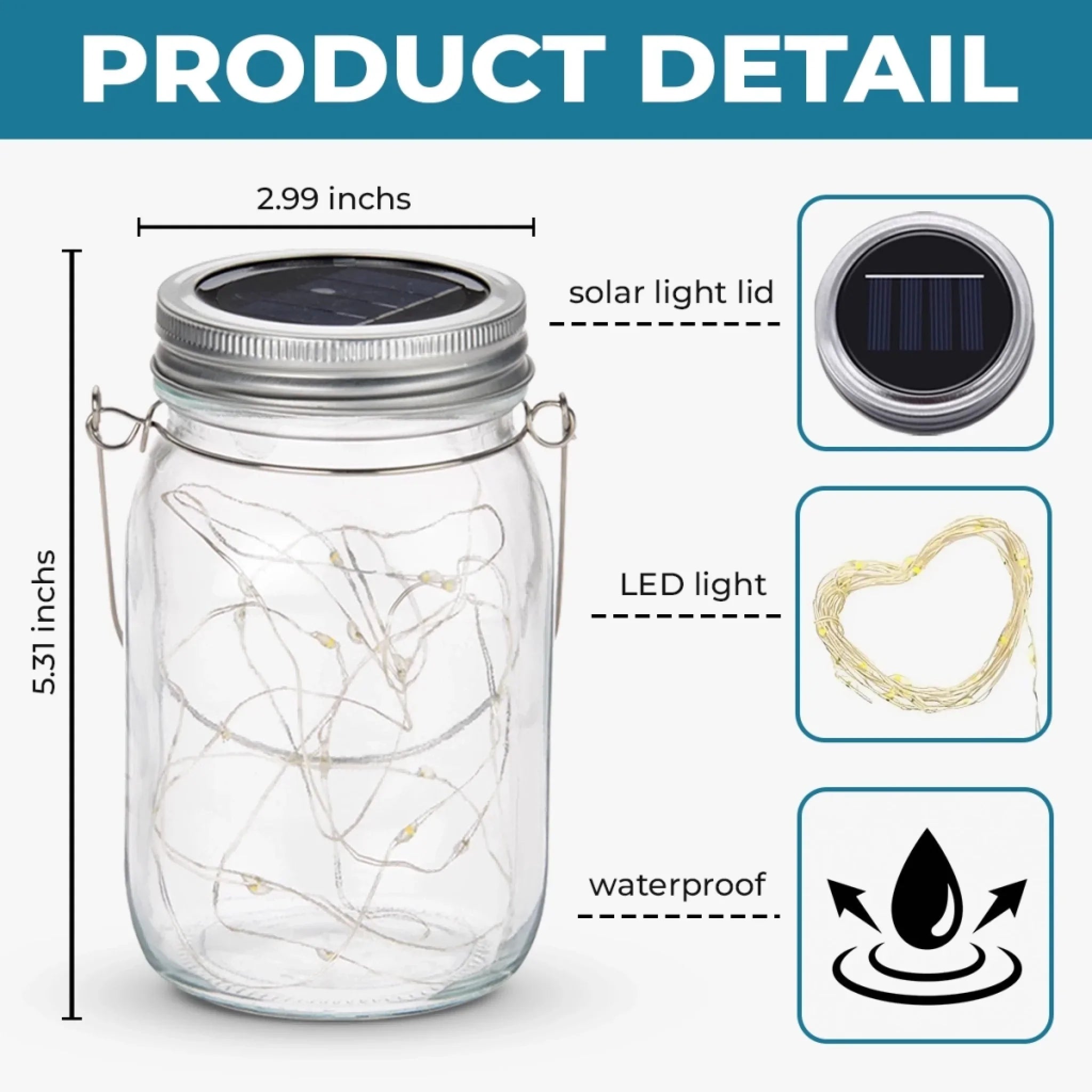 Custom Photo Your Light Still Shines - Memorial Personalized Custom Solar Jar Lantern - Sympathy Gift For Family Members