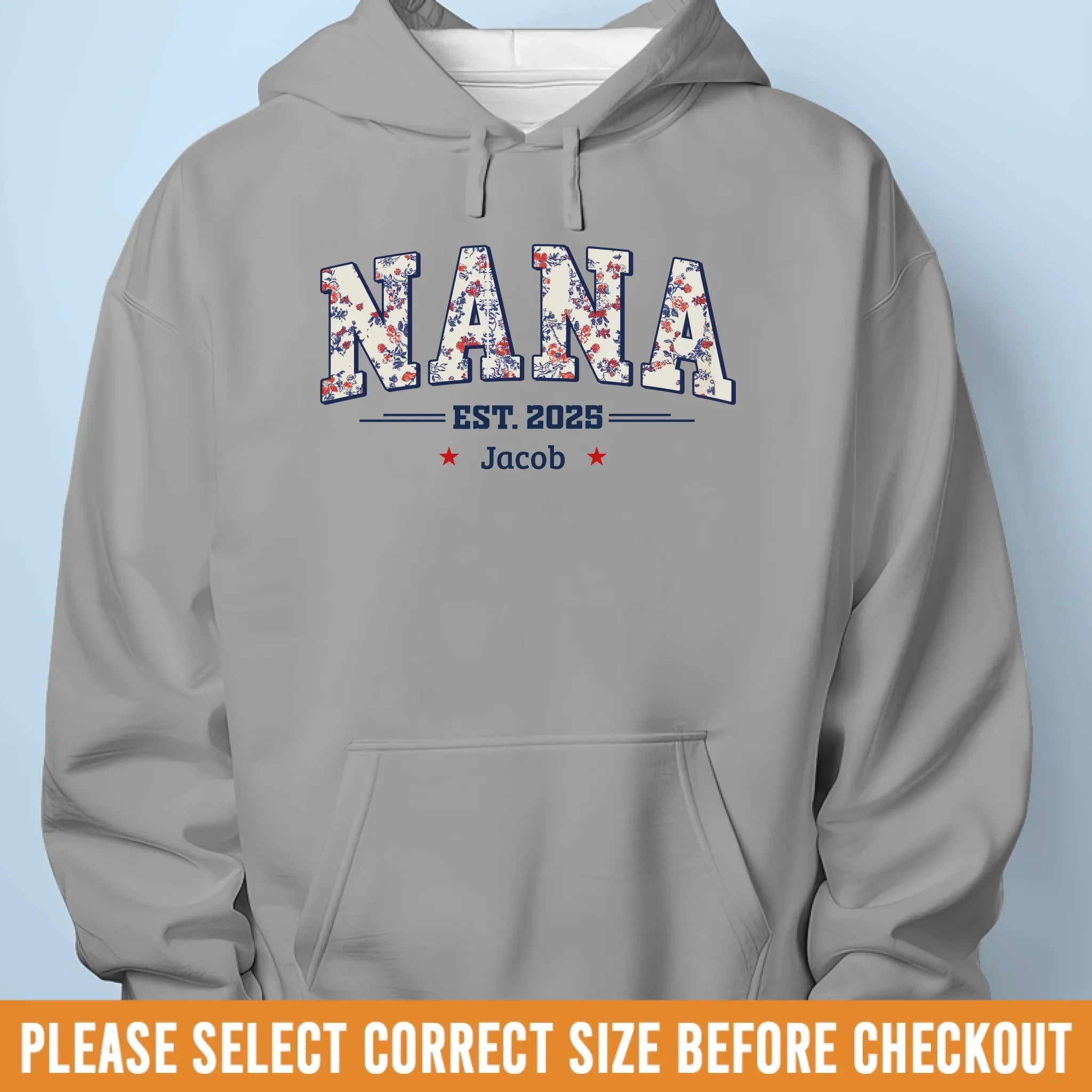 Best Nana Ever - Family Personalized Custom Unisex T-shirt, Premium T-shirt, Hoodie - 4th Of July, Gift For Mom, Grandma