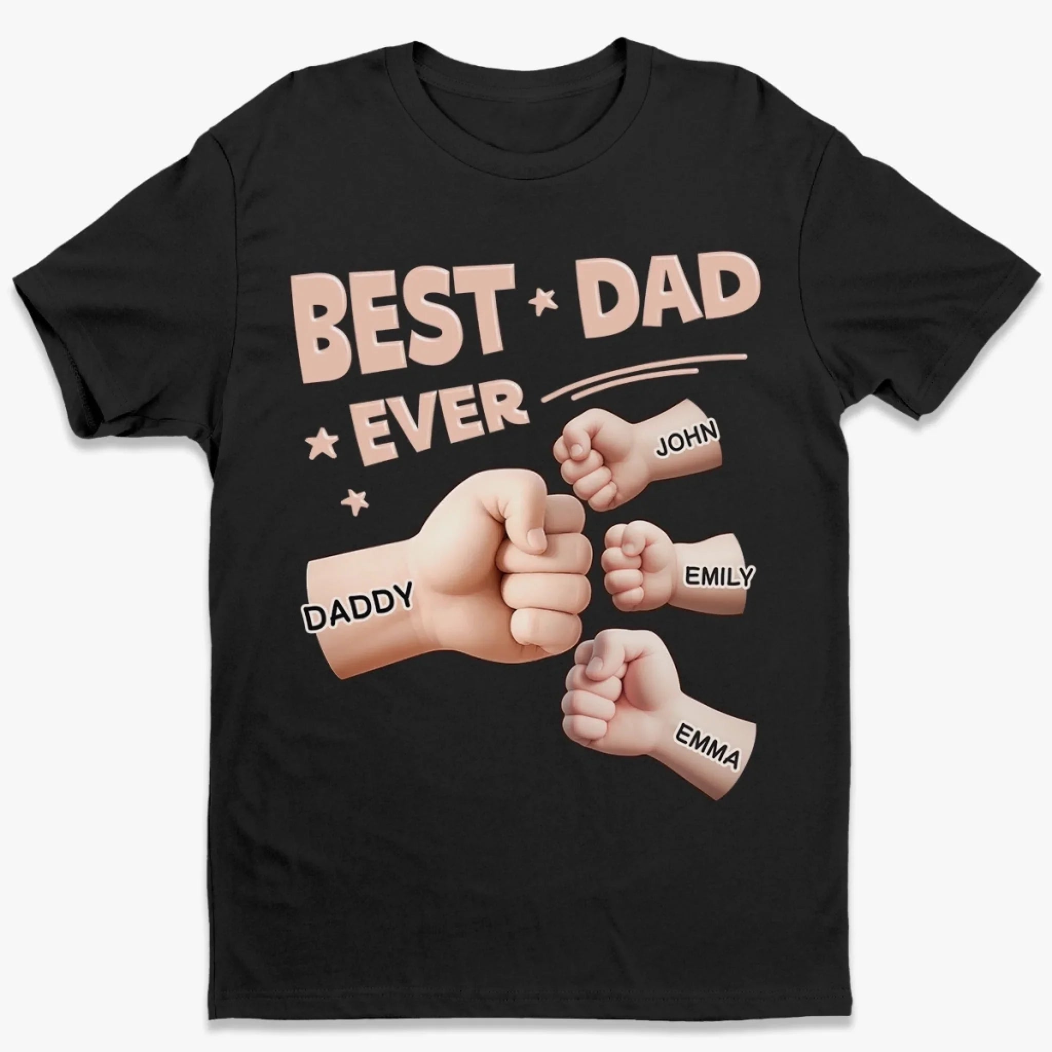 Unisex T-shirt, Premium T-shirt, Hoodie - Personalized Father's Day Birthday Gifts For Dad, Grandpa - Best Dad Ever