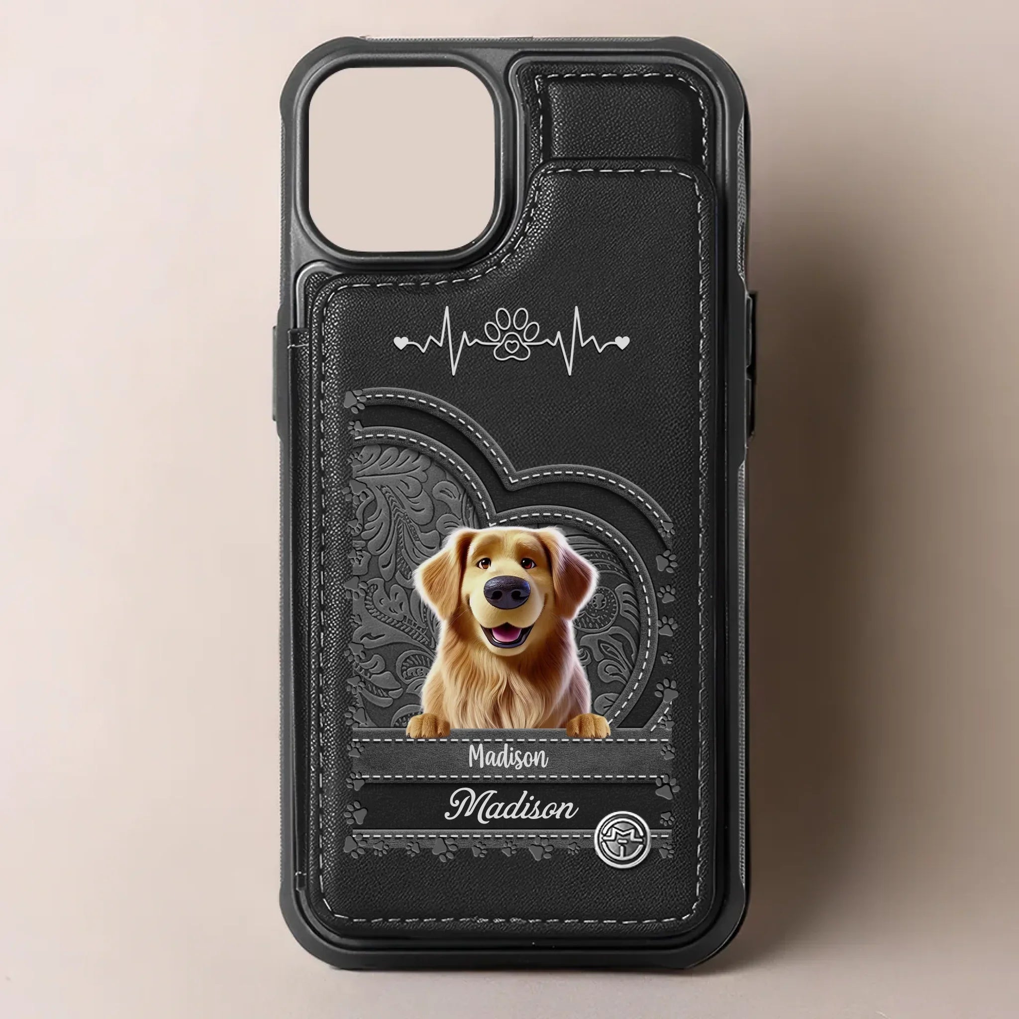 Fur Ever Loved - Dog & Cat Personalized Custom Leather Flip Wallet Phone Case - Gift For Pet Owners, Pet Lovers