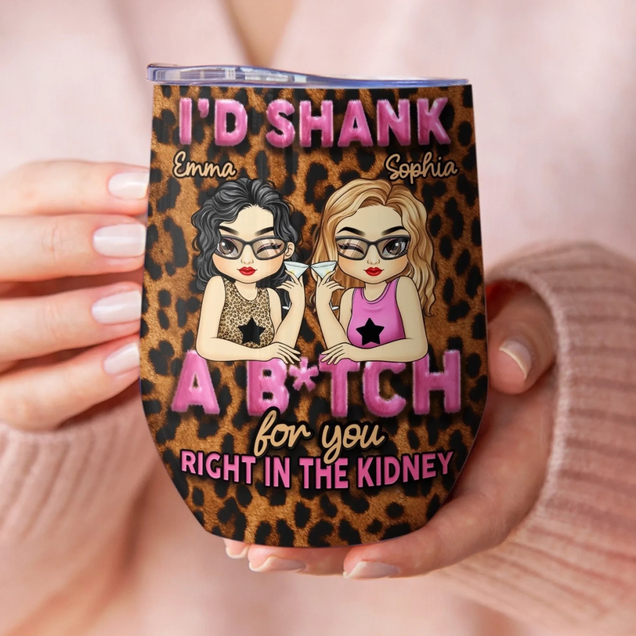 Custom Wine Tumbler - Personalized Gifts For Women - Besties For Every Adventure