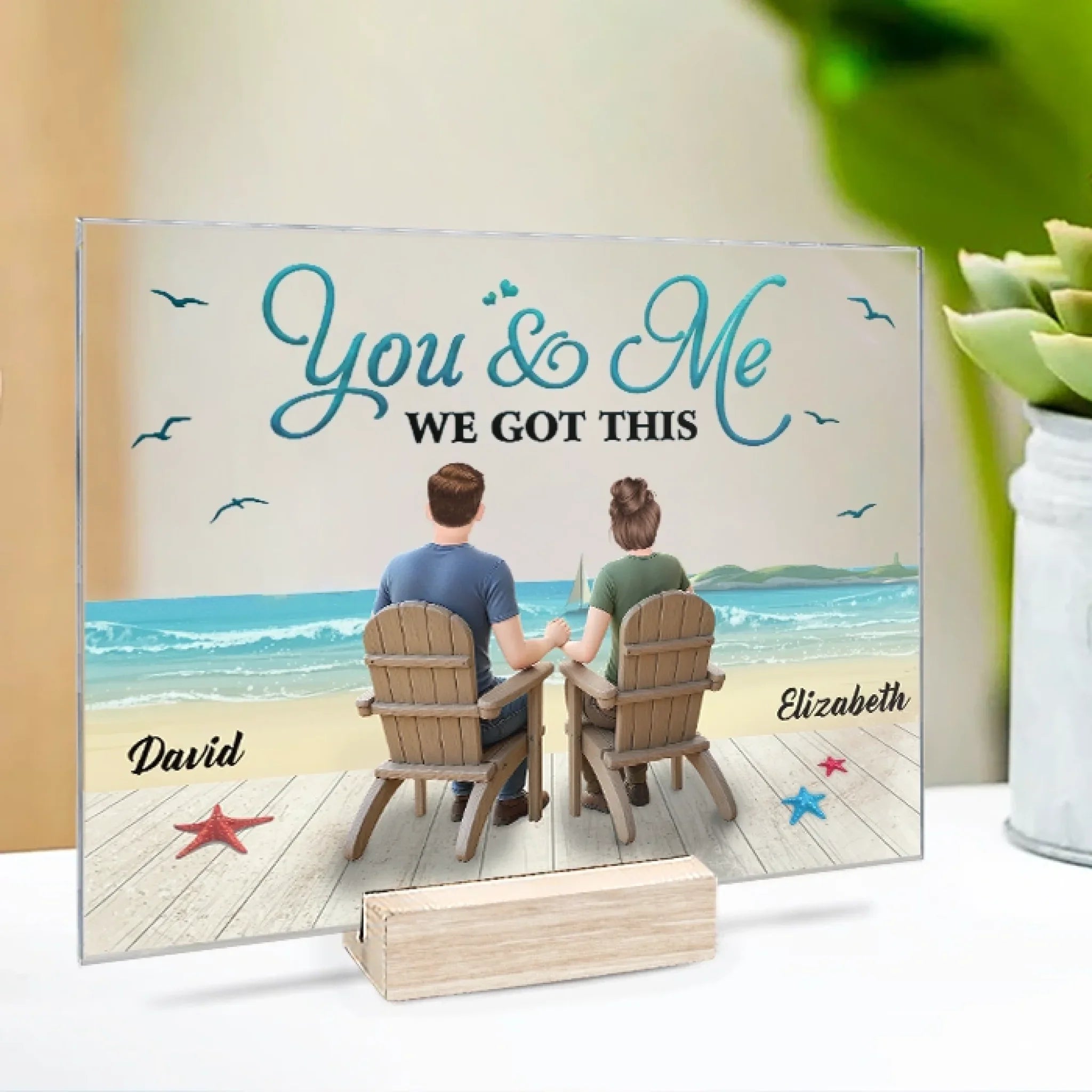 Custom Acrylic Plaque With Stand - Personalized Anniversary Wedding Gifts For Husband And Wife, Him And Her - Every Road Led Me Here