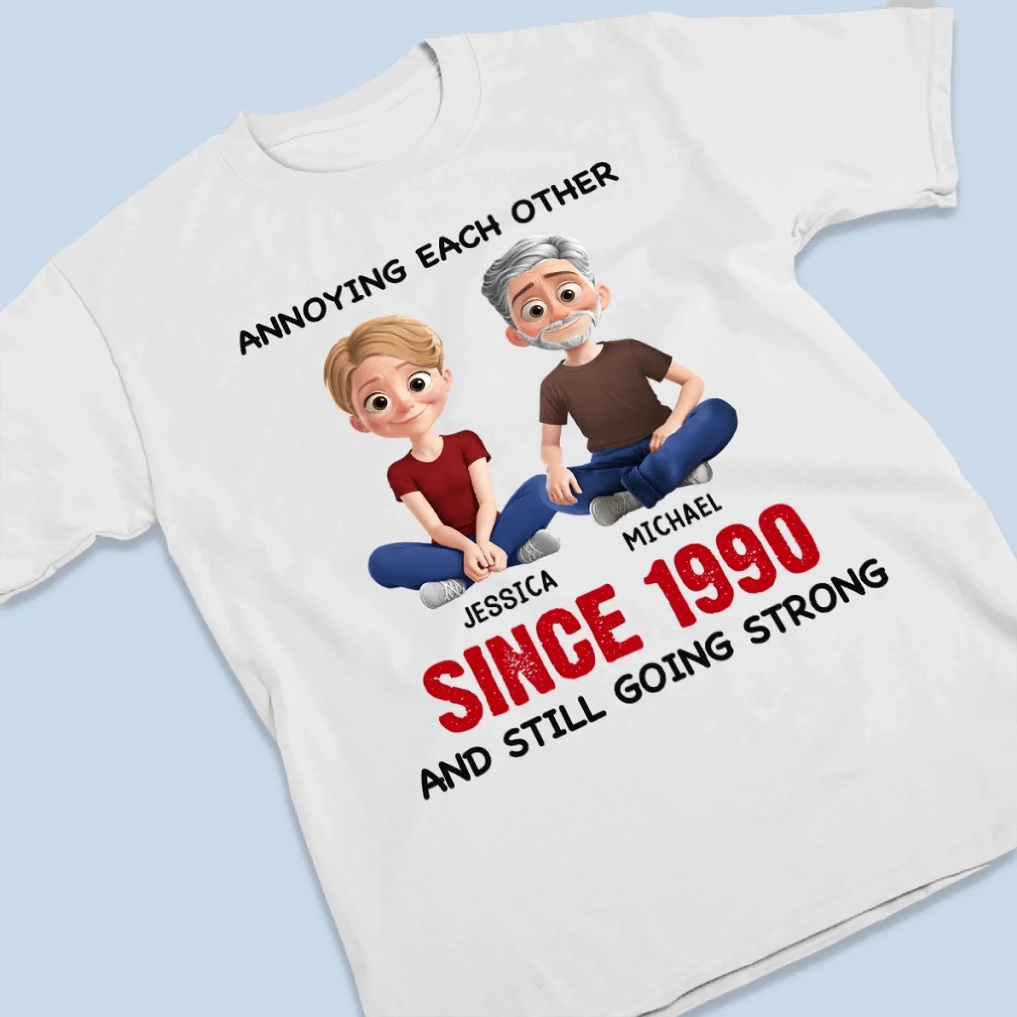 Custom Unisex T-shirt, Premium T-shirt, Hoodie - Personalized Anniversary Wedding Gifts For Husband And Wife, Him And Her - Still Driving Each Other Crazy