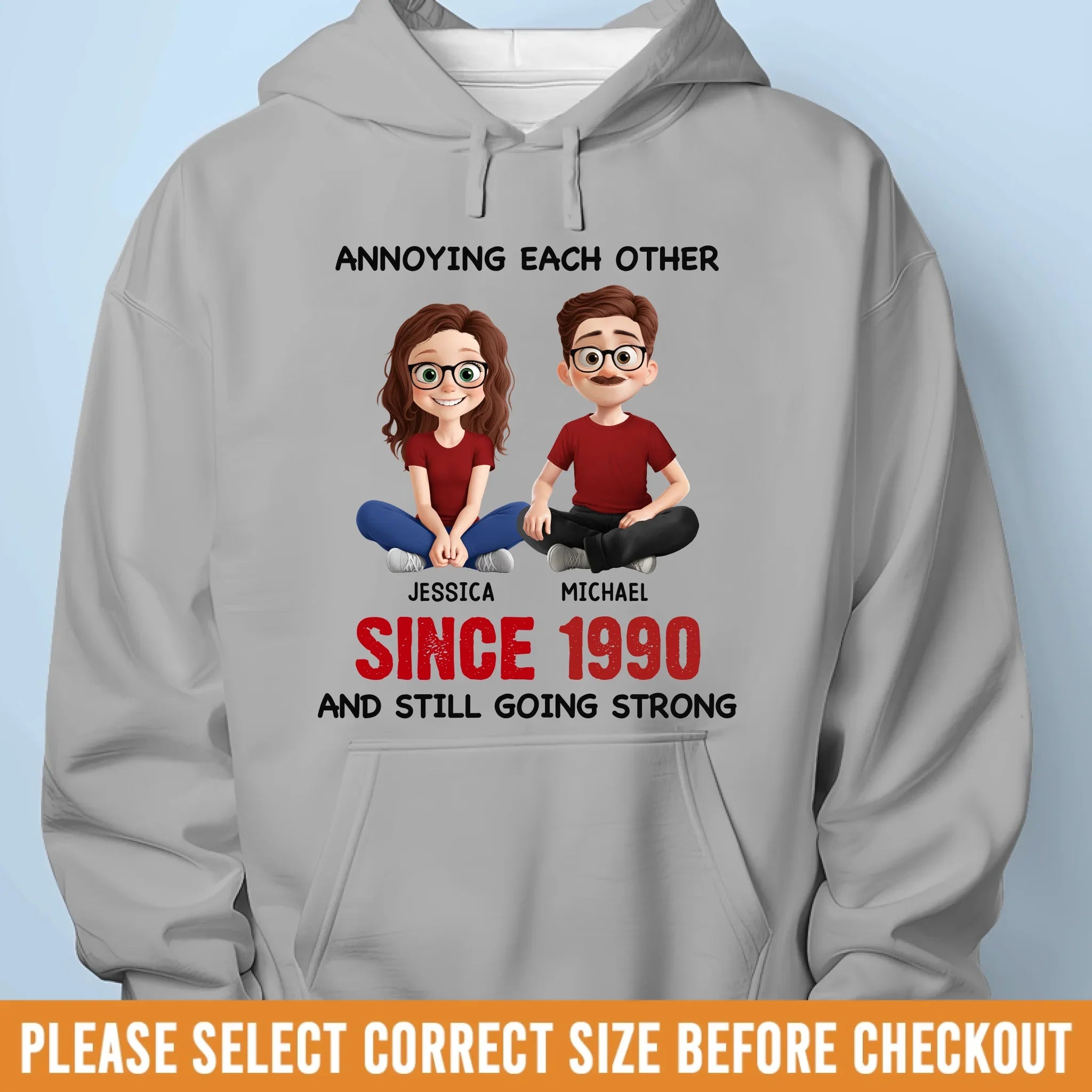 Custom Unisex T-shirt, Premium T-shirt, Hoodie - Personalized Anniversary Wedding Gifts For Husband And Wife, Him And Her - Partners In Crime Since Forever